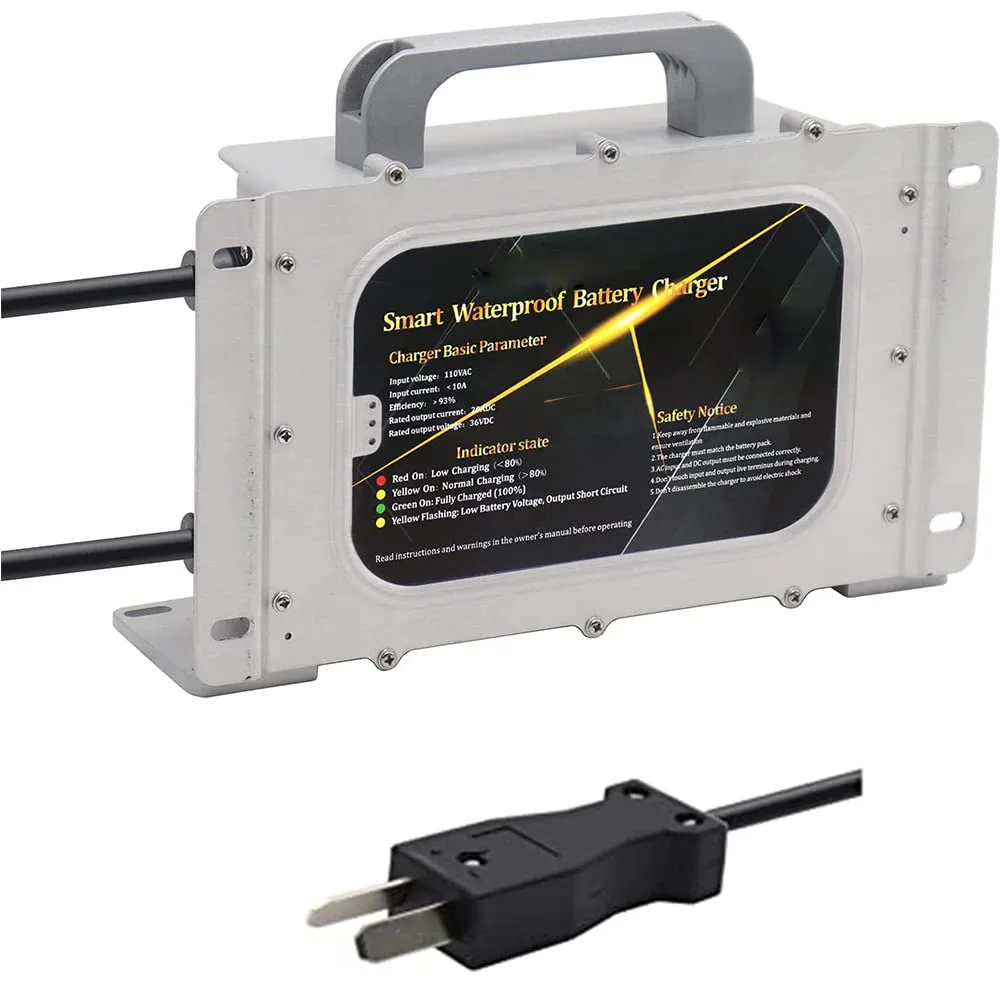ZCBYBT 36V 20A Lead-Acid Golf Cart Battery Charger (Crowfoot Plug)