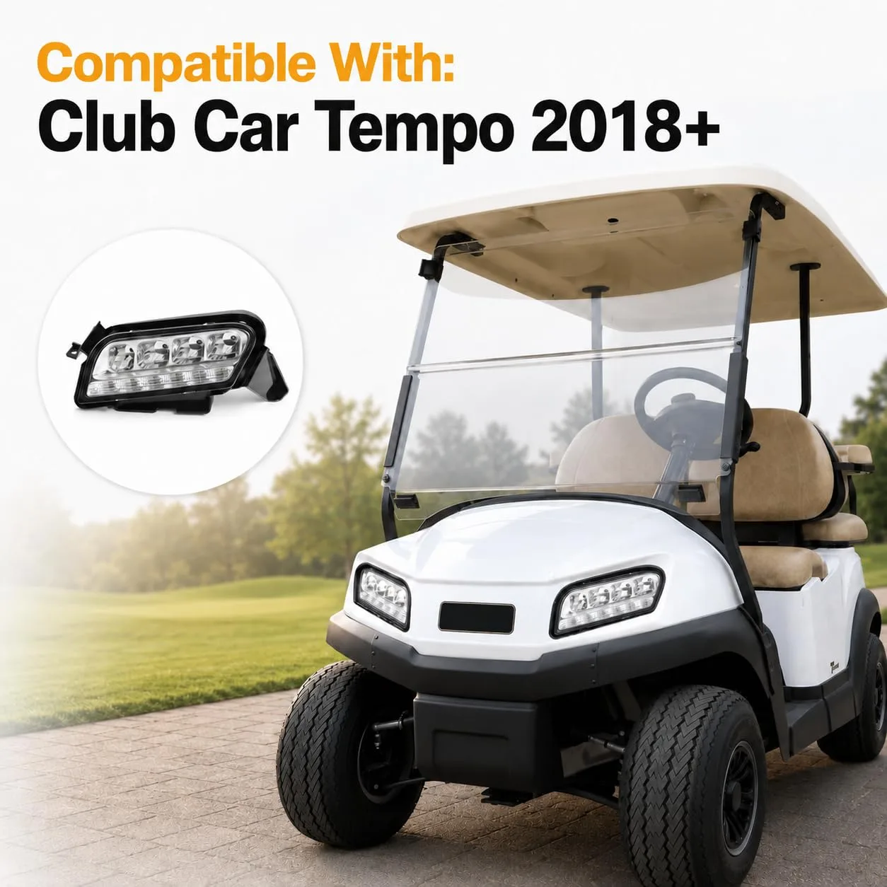 CYOOYC LED Headlights for Club Car Tempo 2018+ image 2