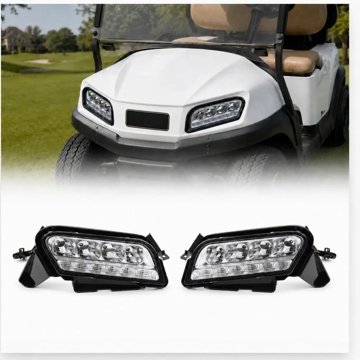 CYOOYC LED Headlights for Club Car Tempo 2018+