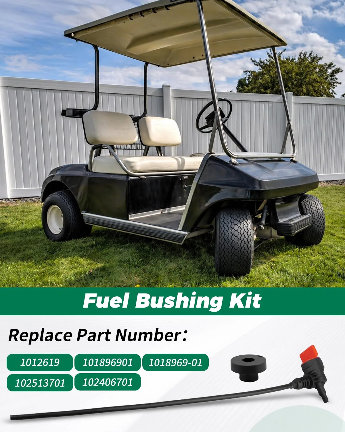 Nahntaipy Fuel Bushing Kit 1012619 for Club Car DS & Precedent image 4