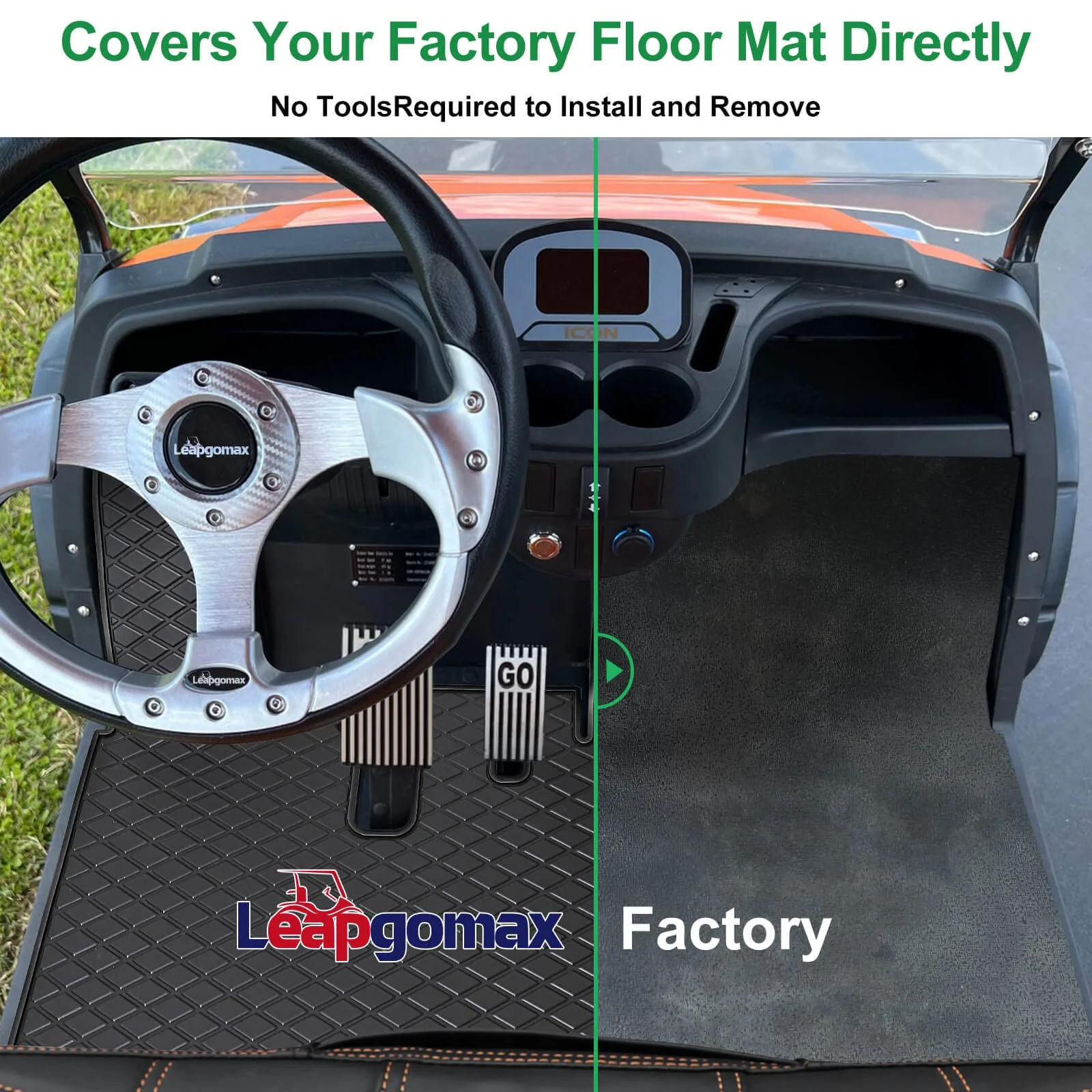 LEAPGOMAX Floor Mat for ICON i20/i40 and Advanced EV image 2