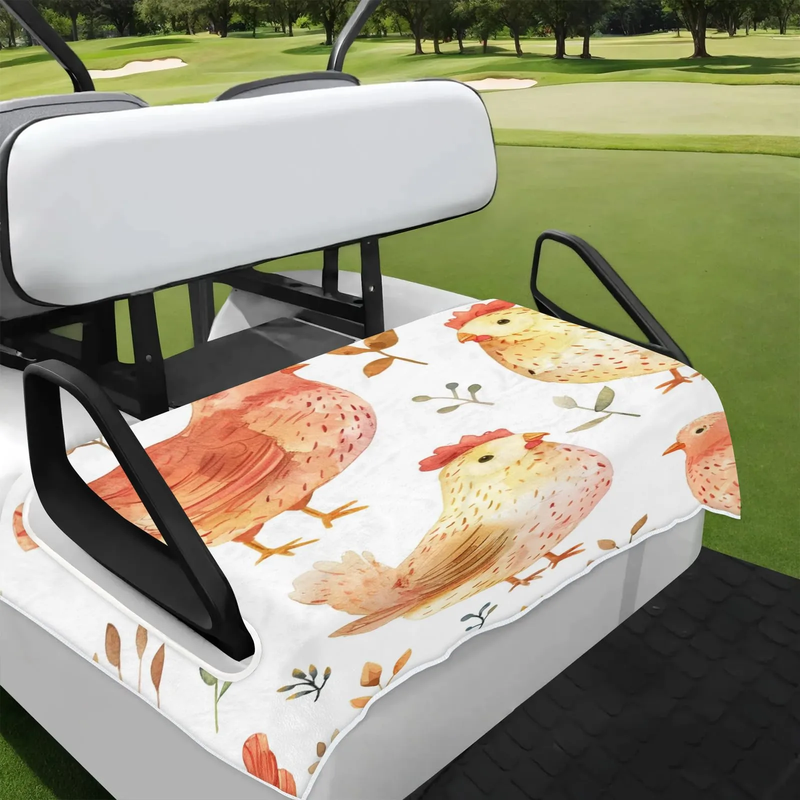 Tiveruda Golf Cart Seat Cover for Double Seats