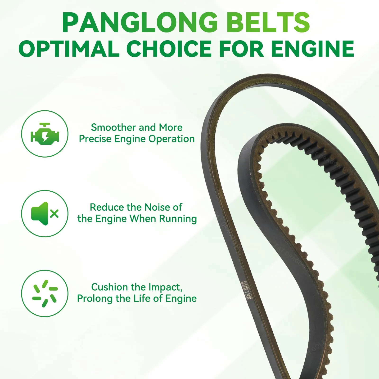 Panglong E-Z-GO Drive and Starter Generator Belt Set FDG-100 image 3