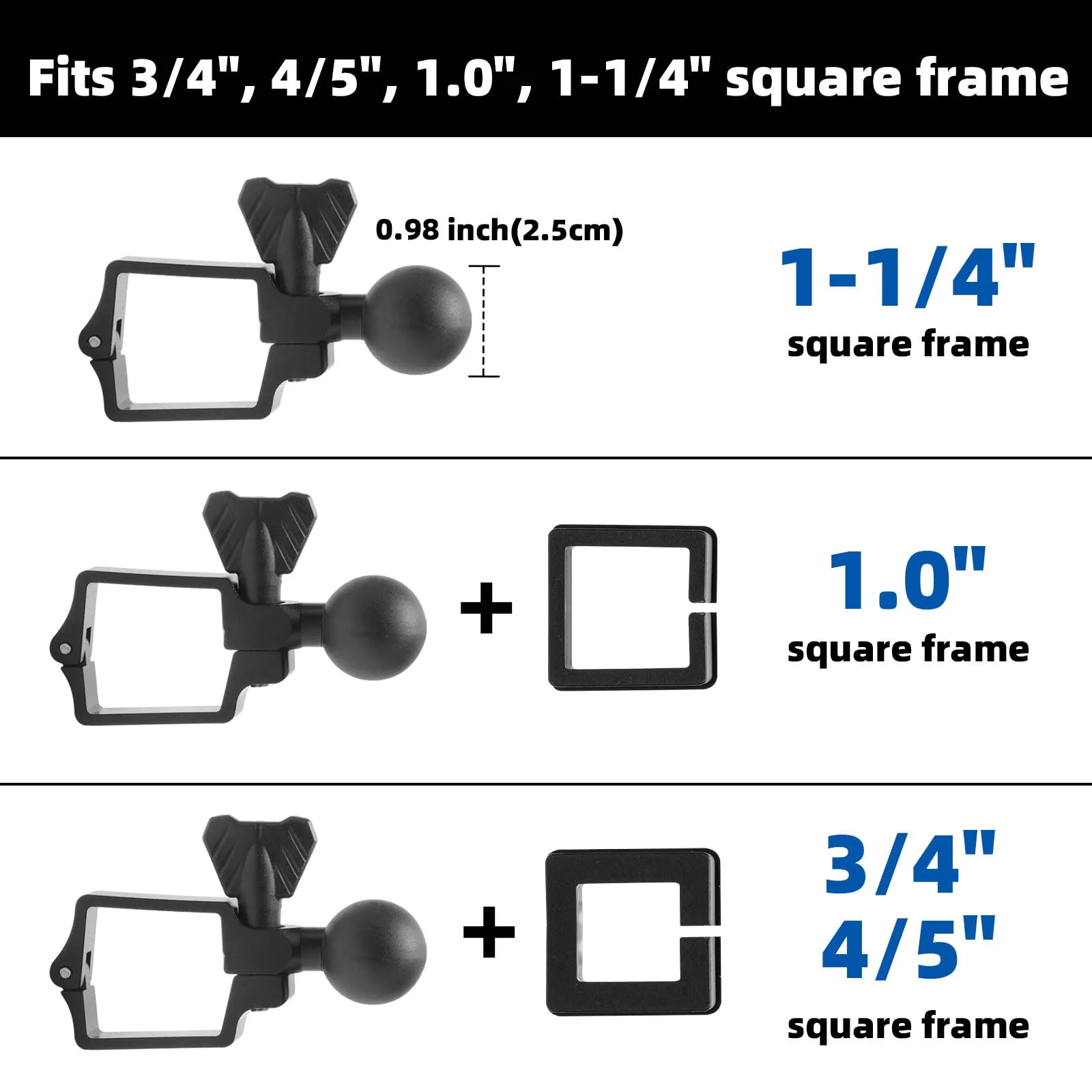 Roykaw Golf Cart Phone Mount and Speaker Bracket image 2