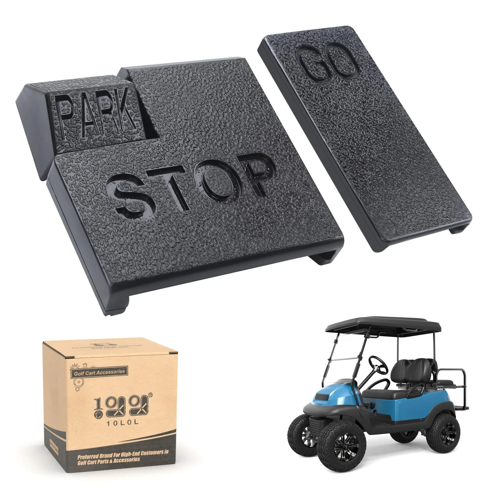 10L0L Pedal Pad Kit for Club Car Precedent 2004-Up