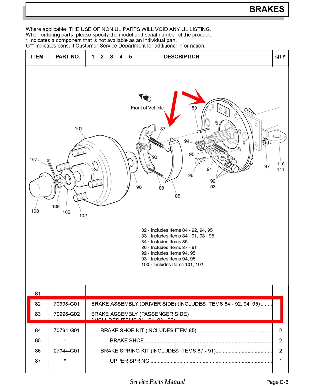 Dr.Acces Brake Assembly for E-Z-GO PDS TXT and Medalist image 3