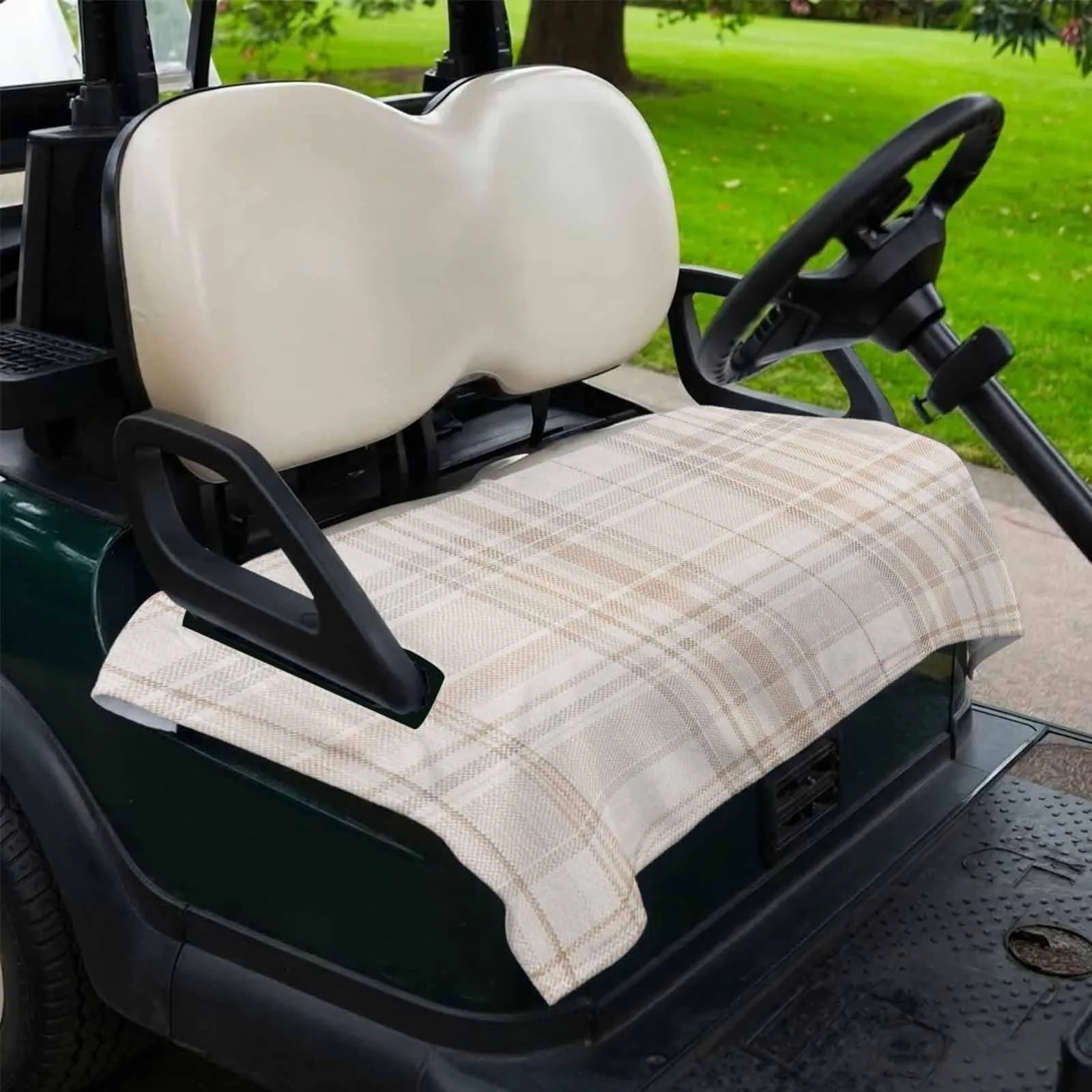 DecorLovee Golf Cart Seat Cover, 51 x 31-Inch Plaid image 2