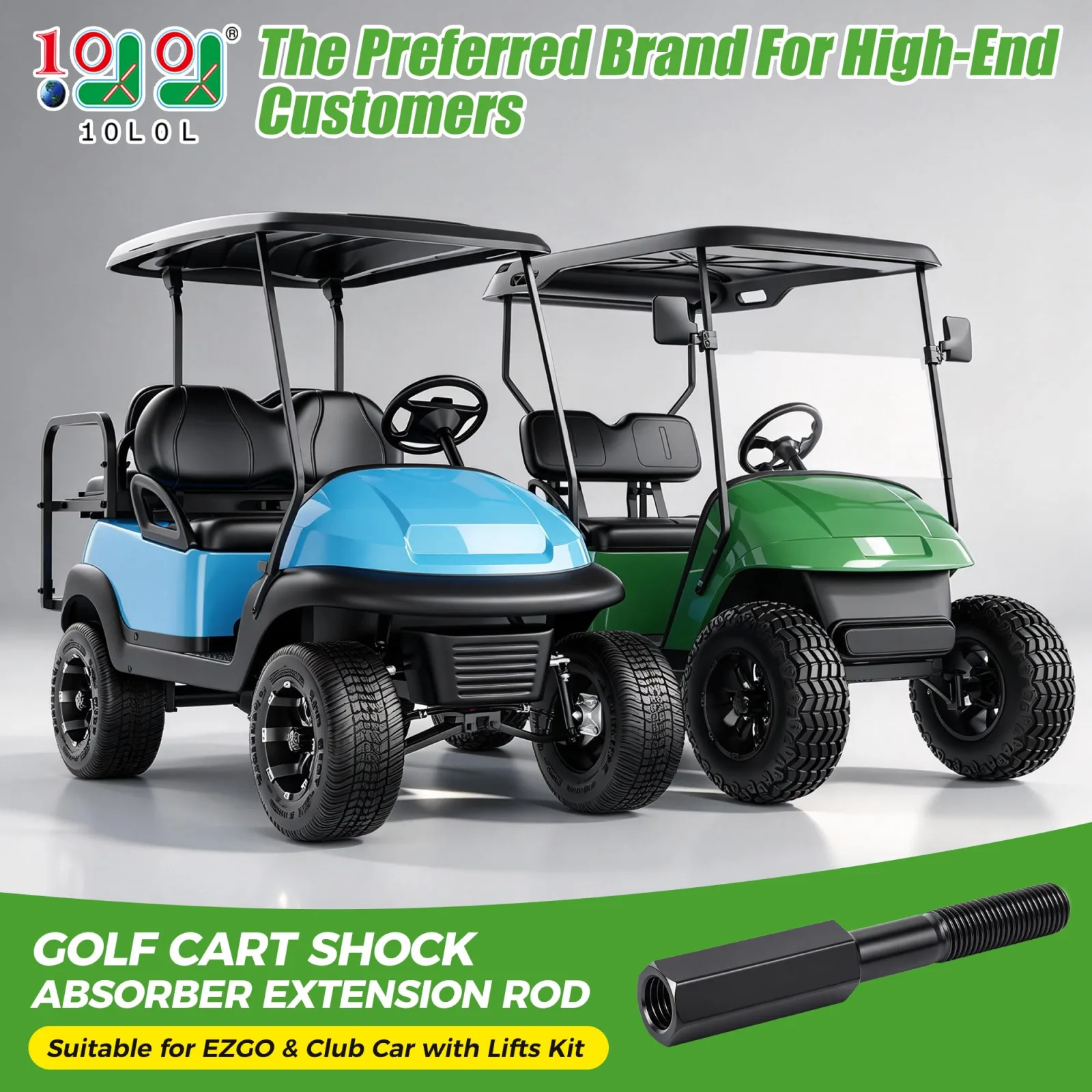 10L0L Golf Cart Shock Extension Rod for E-Z-GO and Club Car image 2