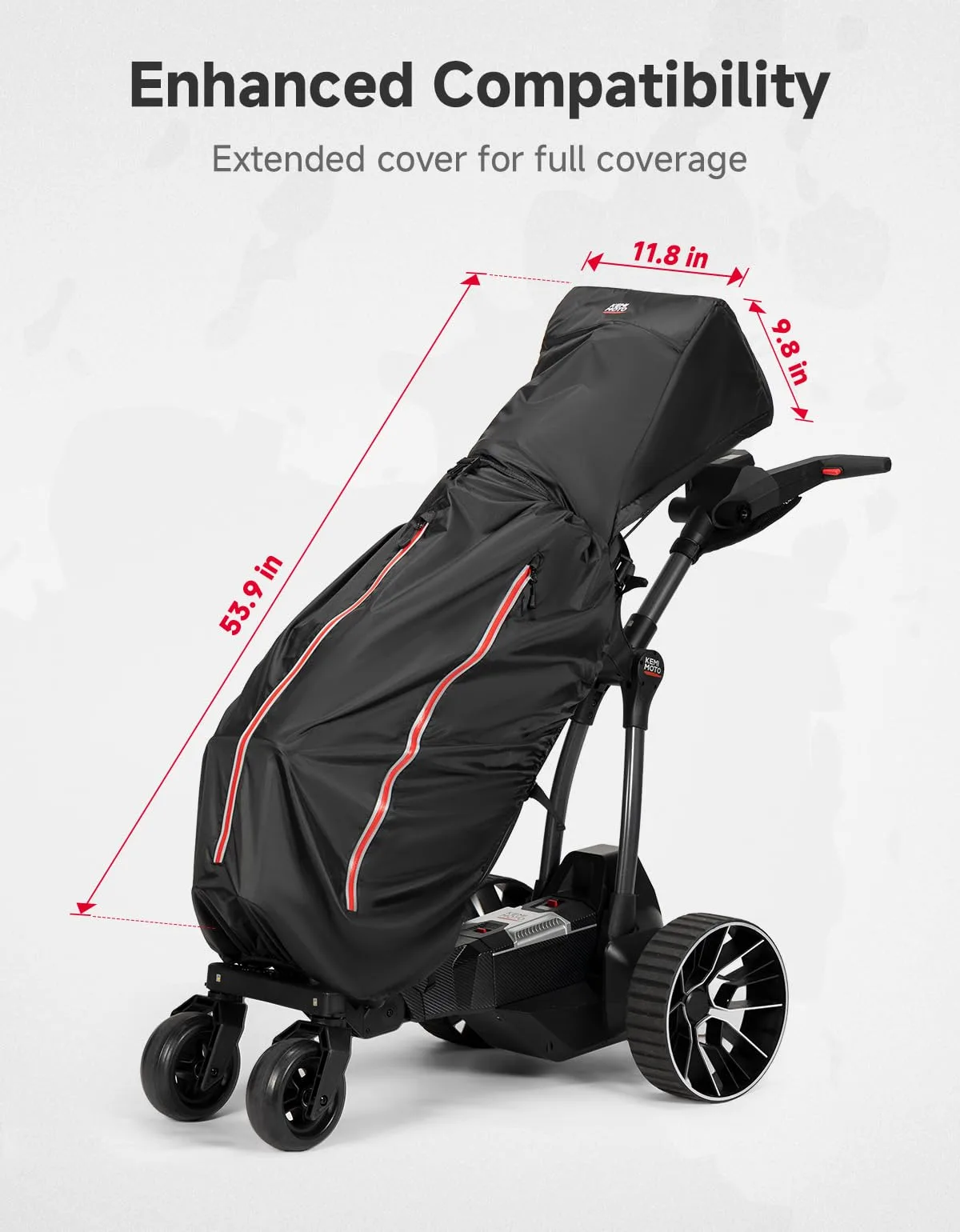 KEMIMOTO Golf Bag Rain Cover B1407-00009-BK image 2