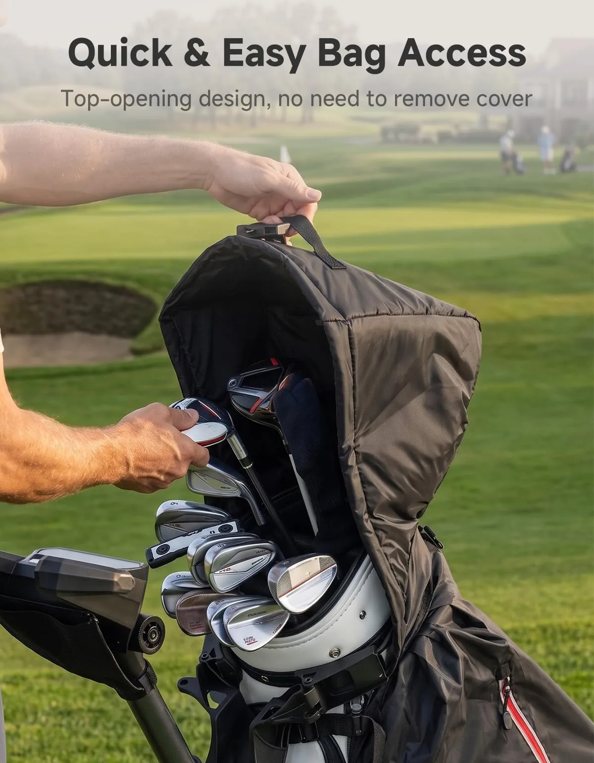 KEMIMOTO Golf Bag Rain Cover B1407-00009-BK image 4
