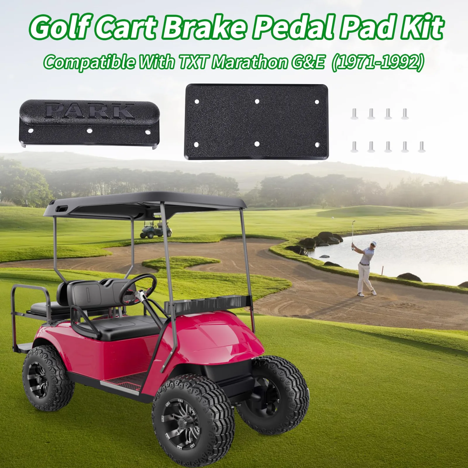 10L0L Brake Pedal Pad Kit for E-Z-GO TXT Marathon image 4