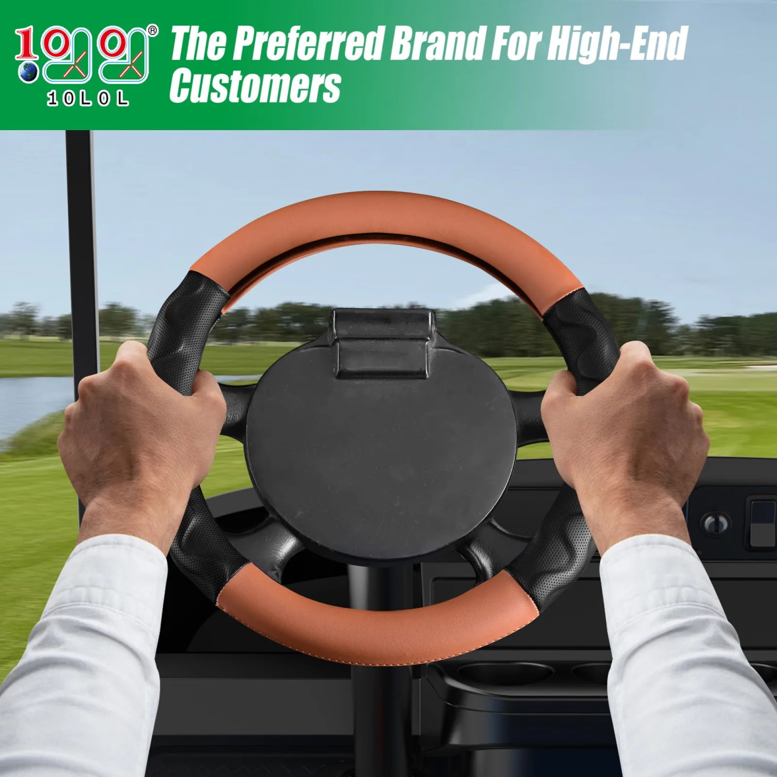 10L0L 13-Inch Steering Wheel Cover for E-Z-GO TXT & RXV image 2