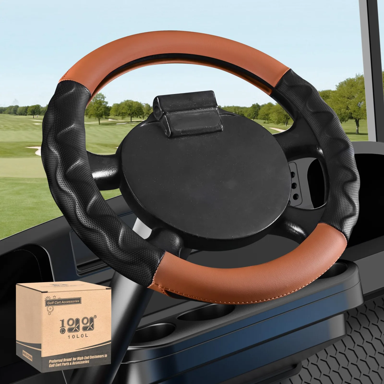 10L0L 13-Inch Steering Wheel Cover for E-Z-GO TXT & RXV