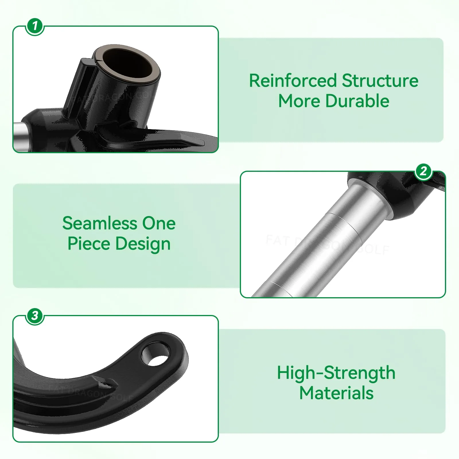 Panglong Front Left Spindle for E-Z-GO RXV image 2