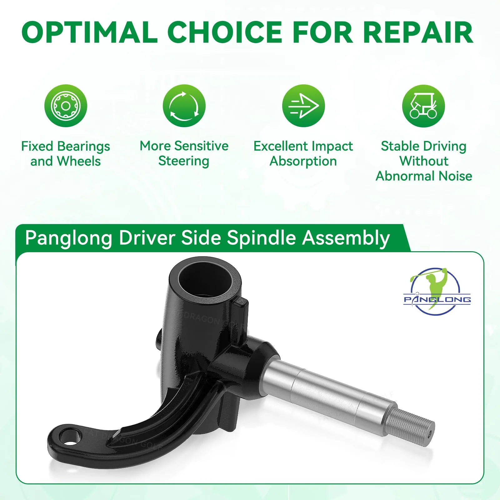 Panglong Front Left Spindle for E-Z-GO RXV image 3