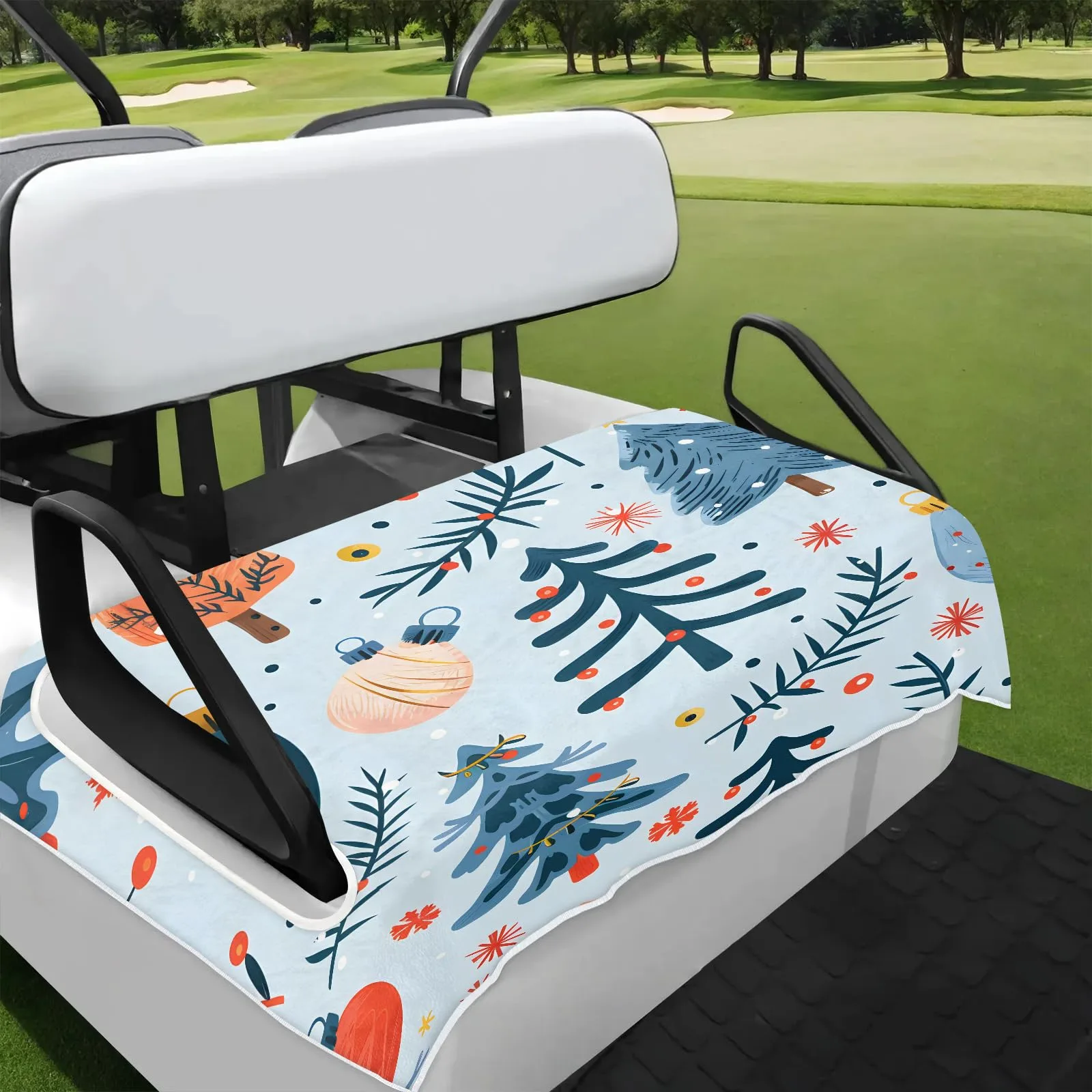Tiveruda Golf Cart Seat Cover for Double Seats 51 x 31 in