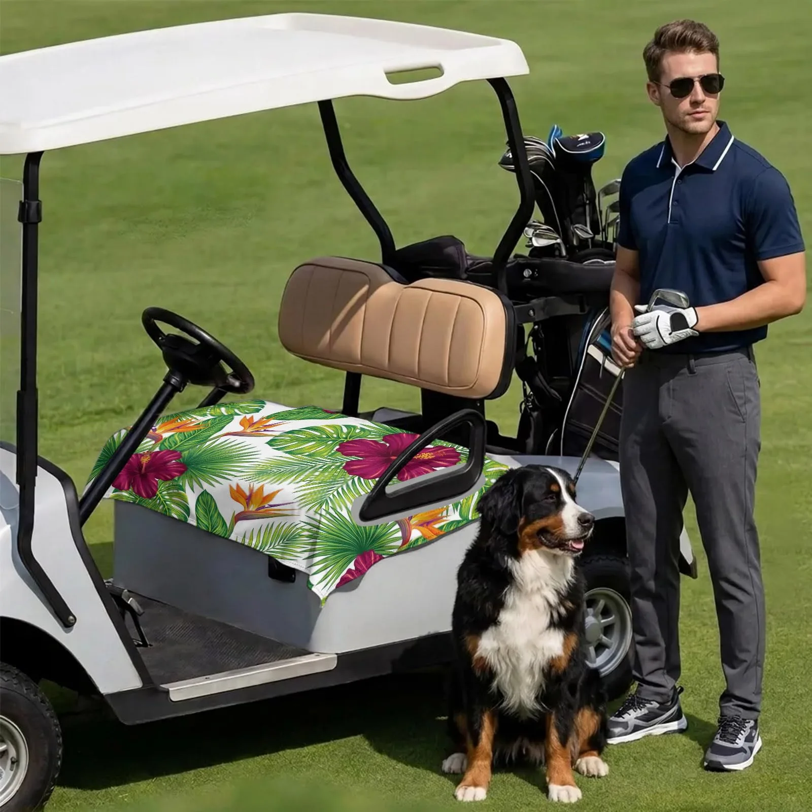 DecorLovee Golf Cart Seat Cover Towel 51 x 31 Inch image 3