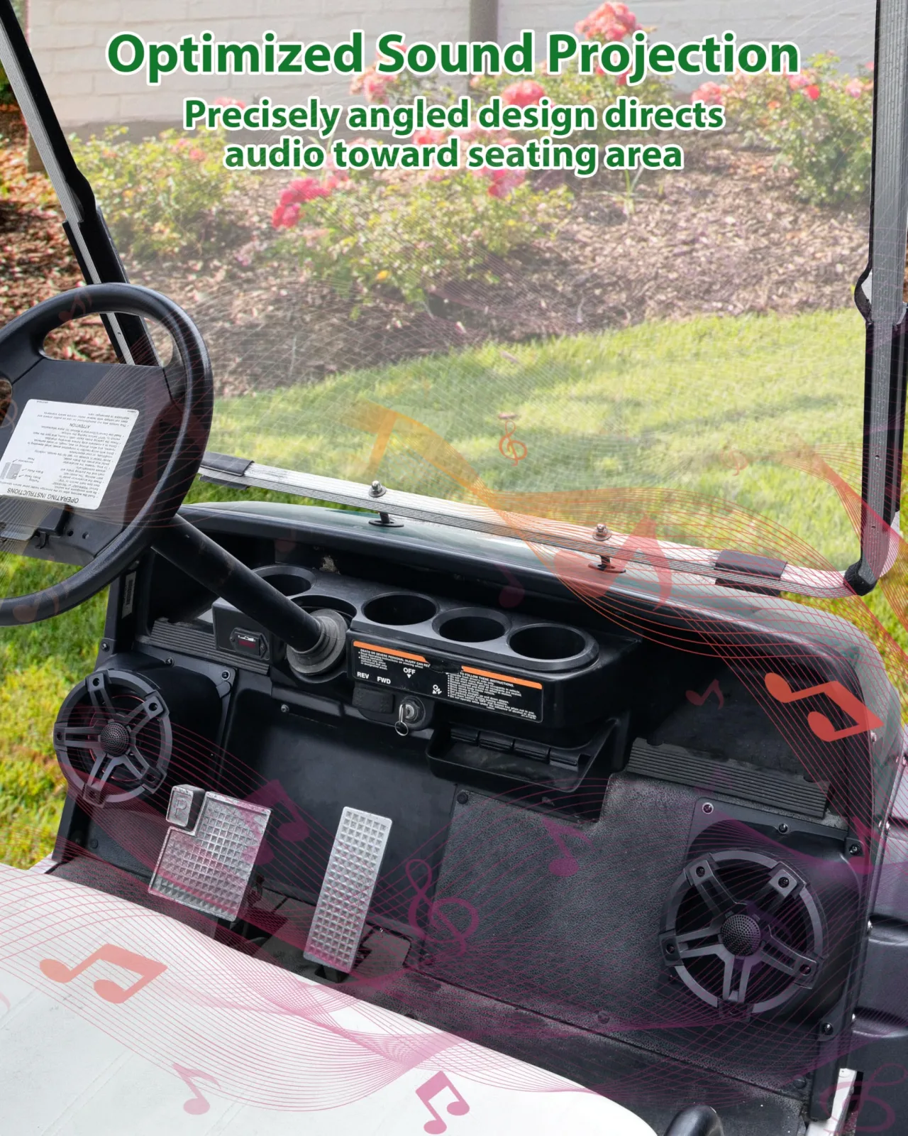 SAUTVS Speaker Pods for Yamaha G14-G22 Golf Carts image 4