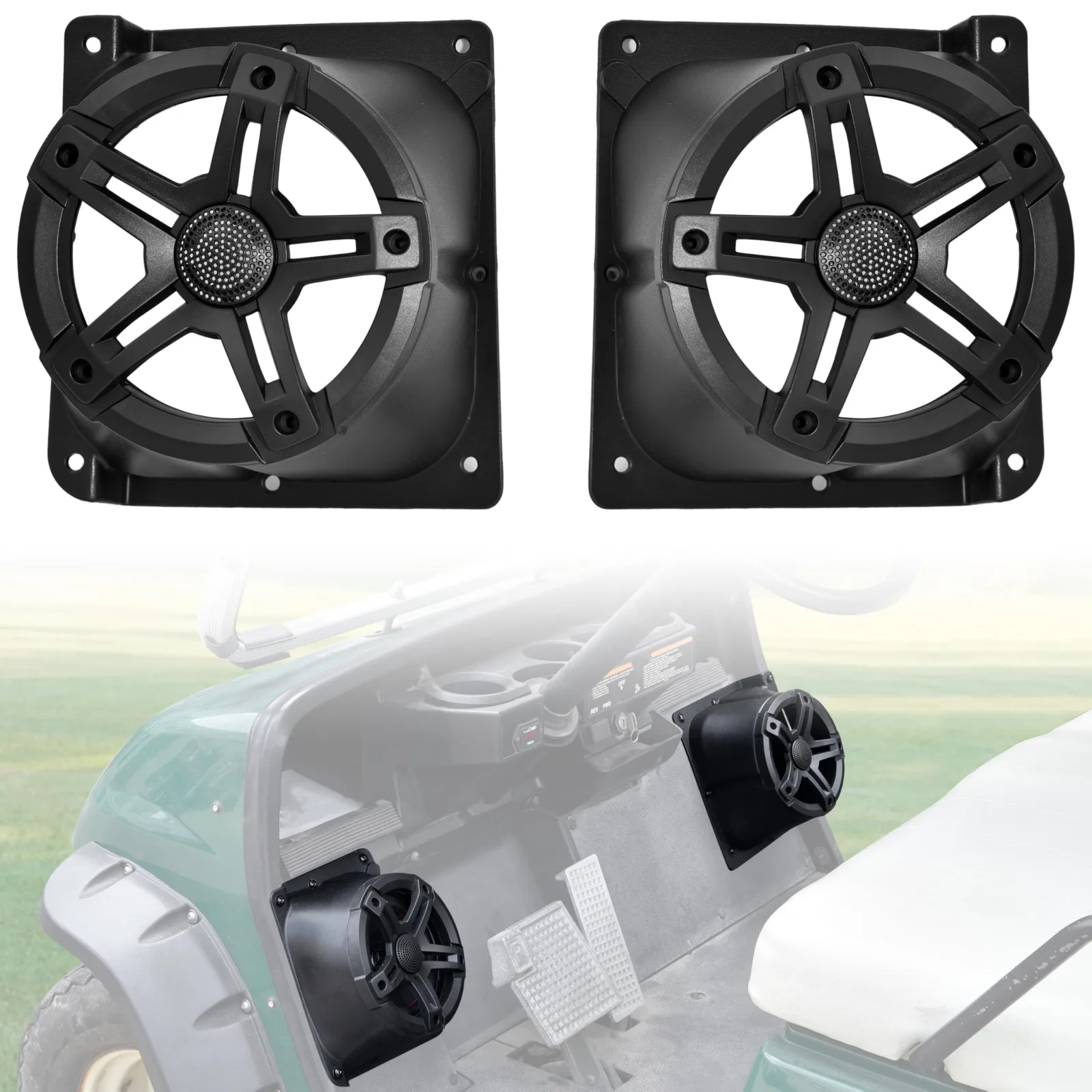 SAUTVS Speaker Pods for Yamaha G14-G22 Golf Carts