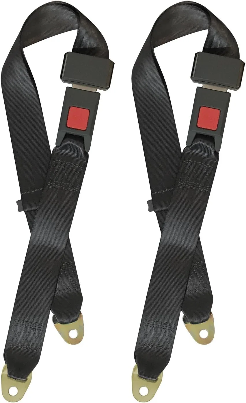 Generic Golf Cart Seat Belt Pads, 2-Pack Adjustable Lap Straps