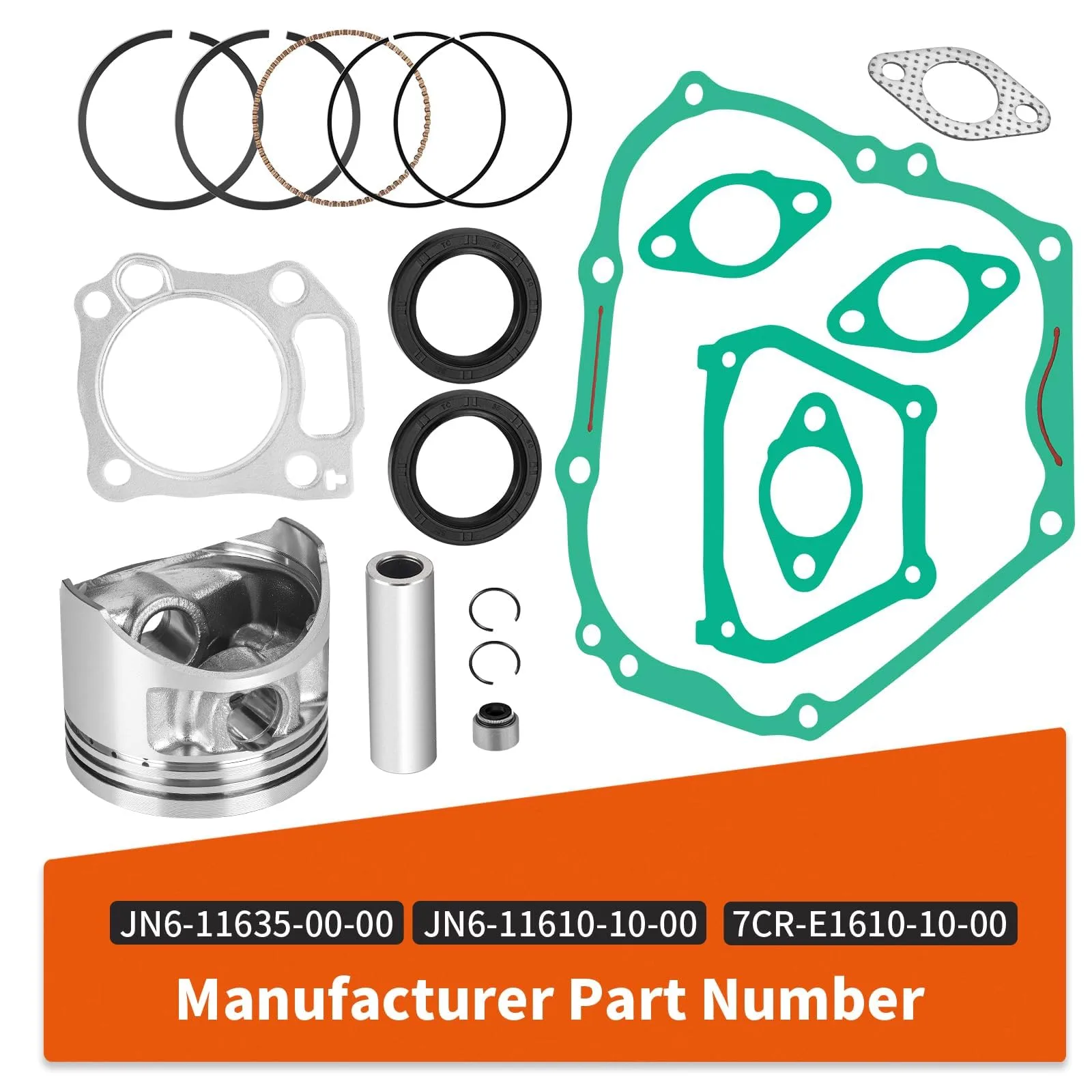 zozoye Yamaha G11 G16 G20 Top End Rebuild Kit image 3
