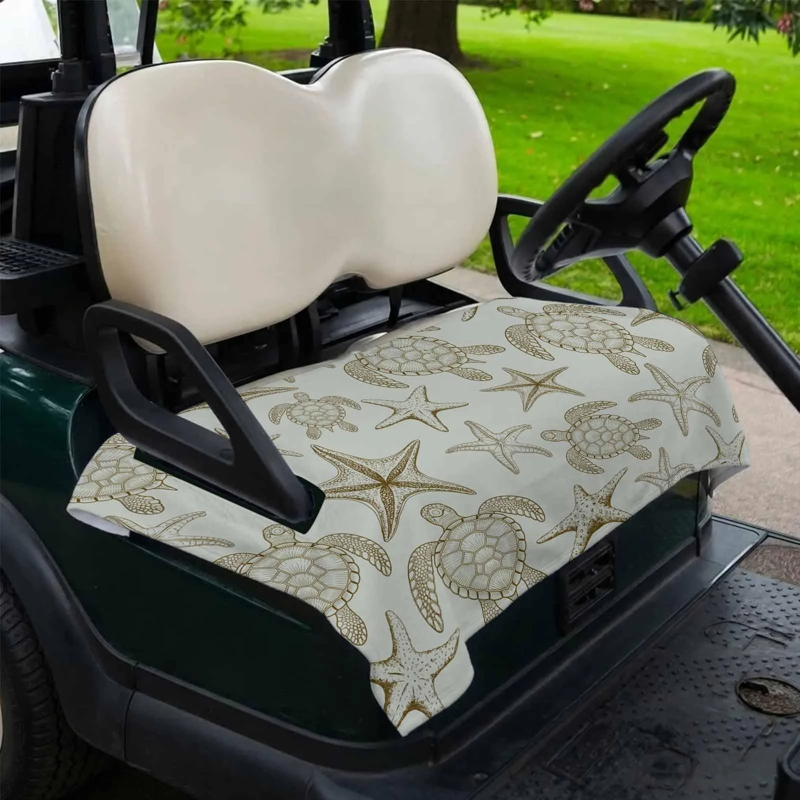 DecorLovee Golf Cart Seat Cover, Green, 51 x 31 Inch image 2