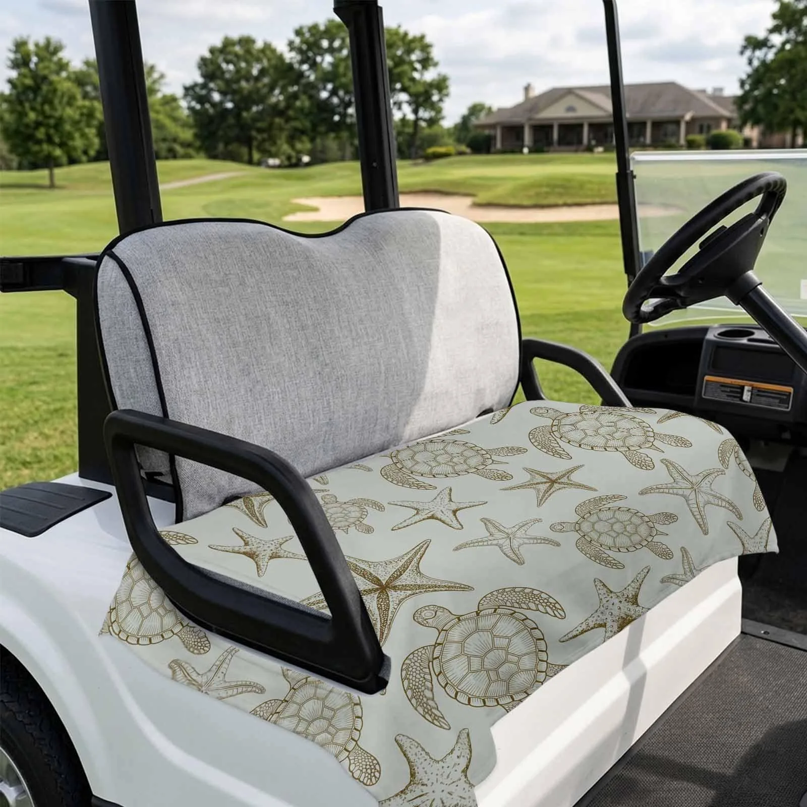 DecorLovee Golf Cart Seat Cover, Green, 51 x 31 Inch image 4