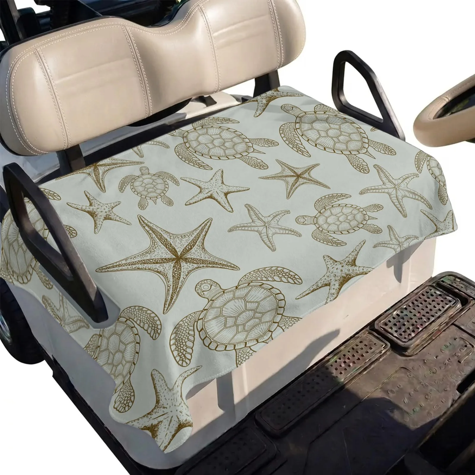 DecorLovee Golf Cart Seat Cover, Green, 51 x 31 Inch
