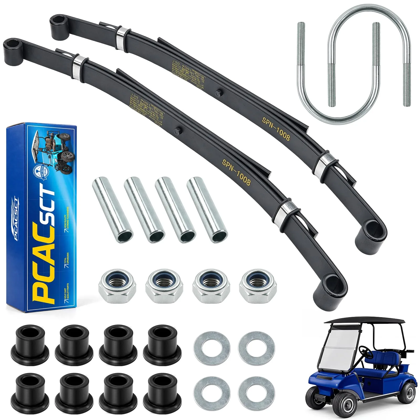 PCACSCT Rear 3-Leaf Spring Kit P8-CCDSHBH-02 for Club Car DS