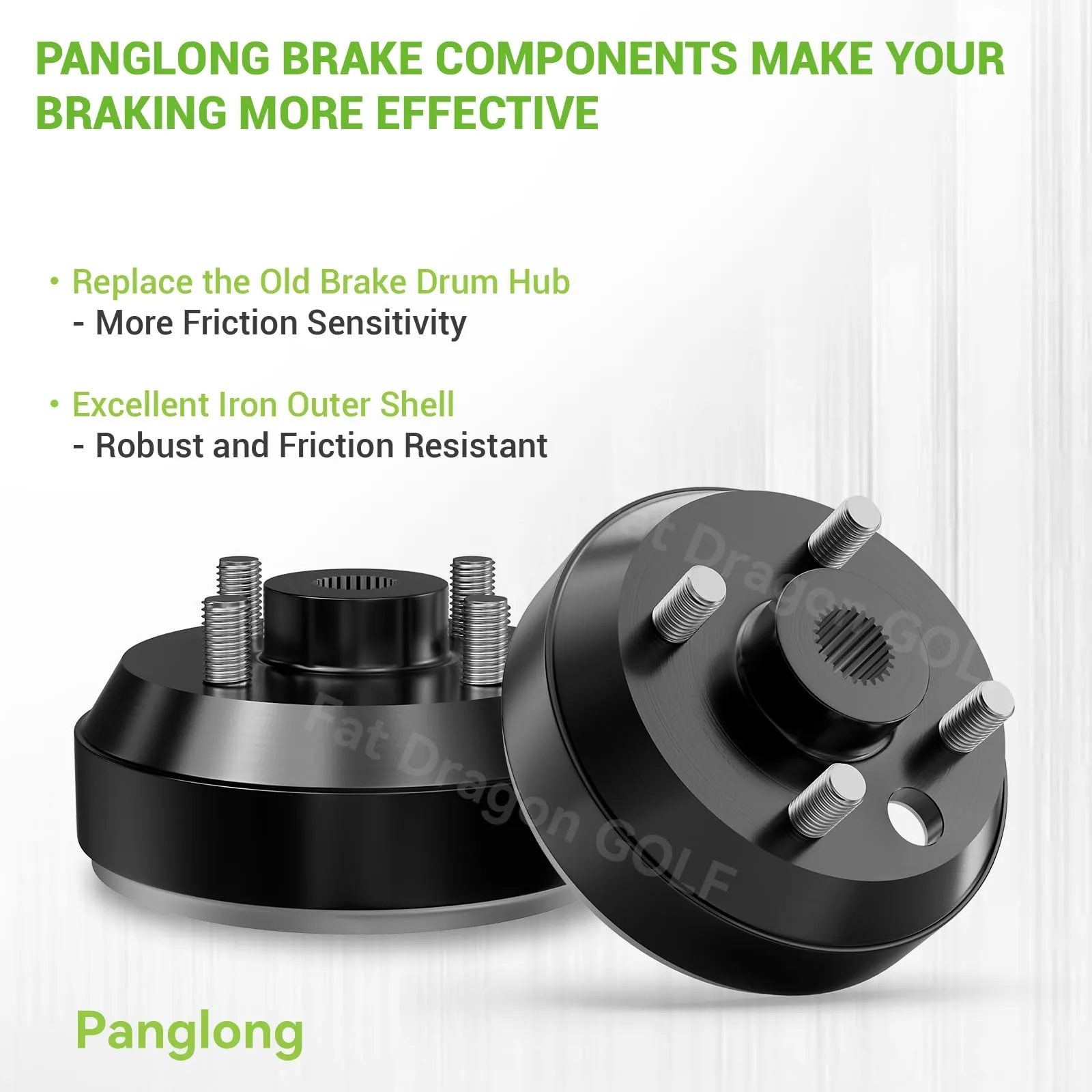 Panglong FDG-054 E-Z-GO TXT Brake Hub Drum Assembly image 4