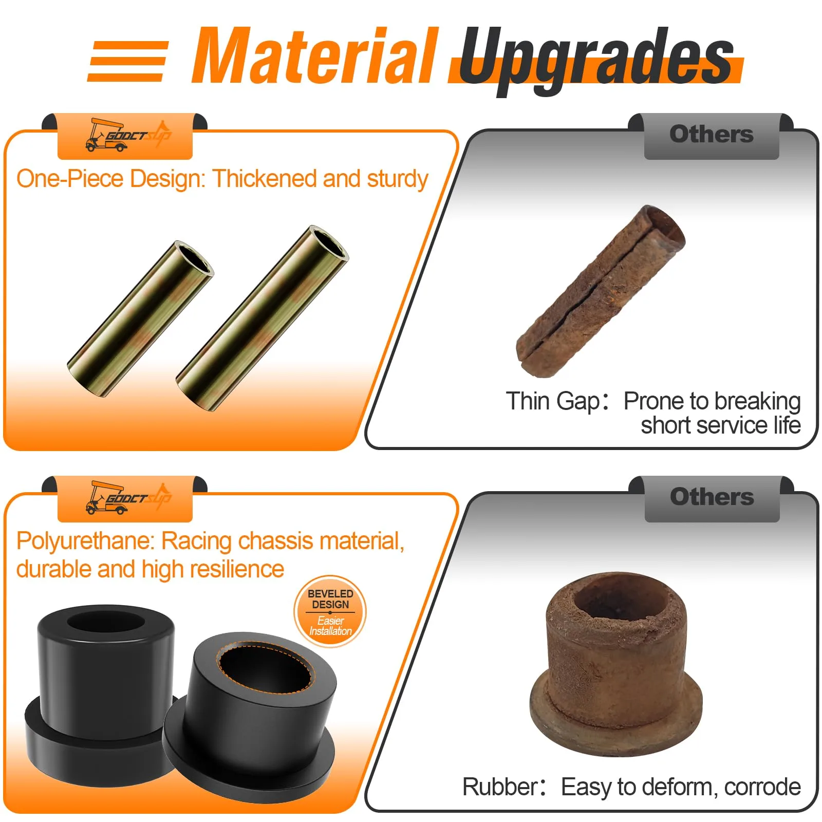 GODCTSUP Club Car DS Front End Bushing Kit 1993+ image 3