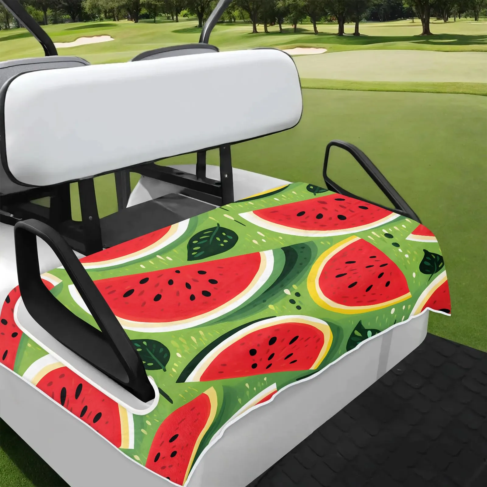 Tiveruda Watermelon Golf Cart Seat Cover, 51 x 31 in