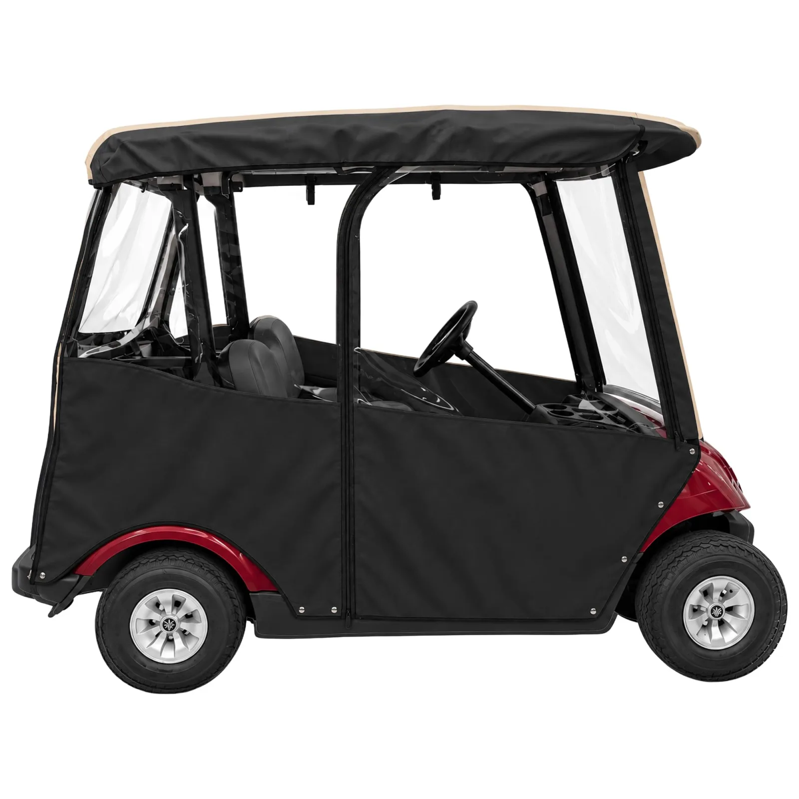 DoorWorks 3-Sided Over-the-Top Enclosure for Yamaha Drive & Drive 2 - Jet Black