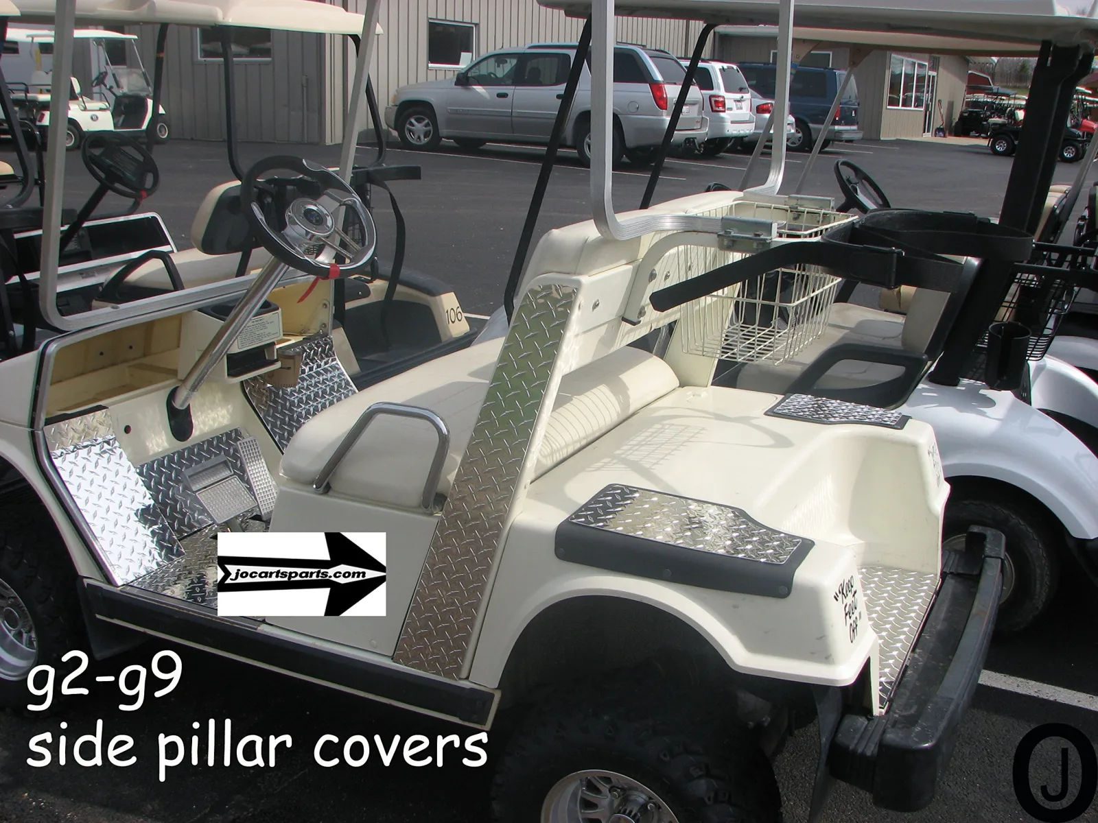 Yamaha G2/G9 Diamond Plate Side Pillar Covers image 2