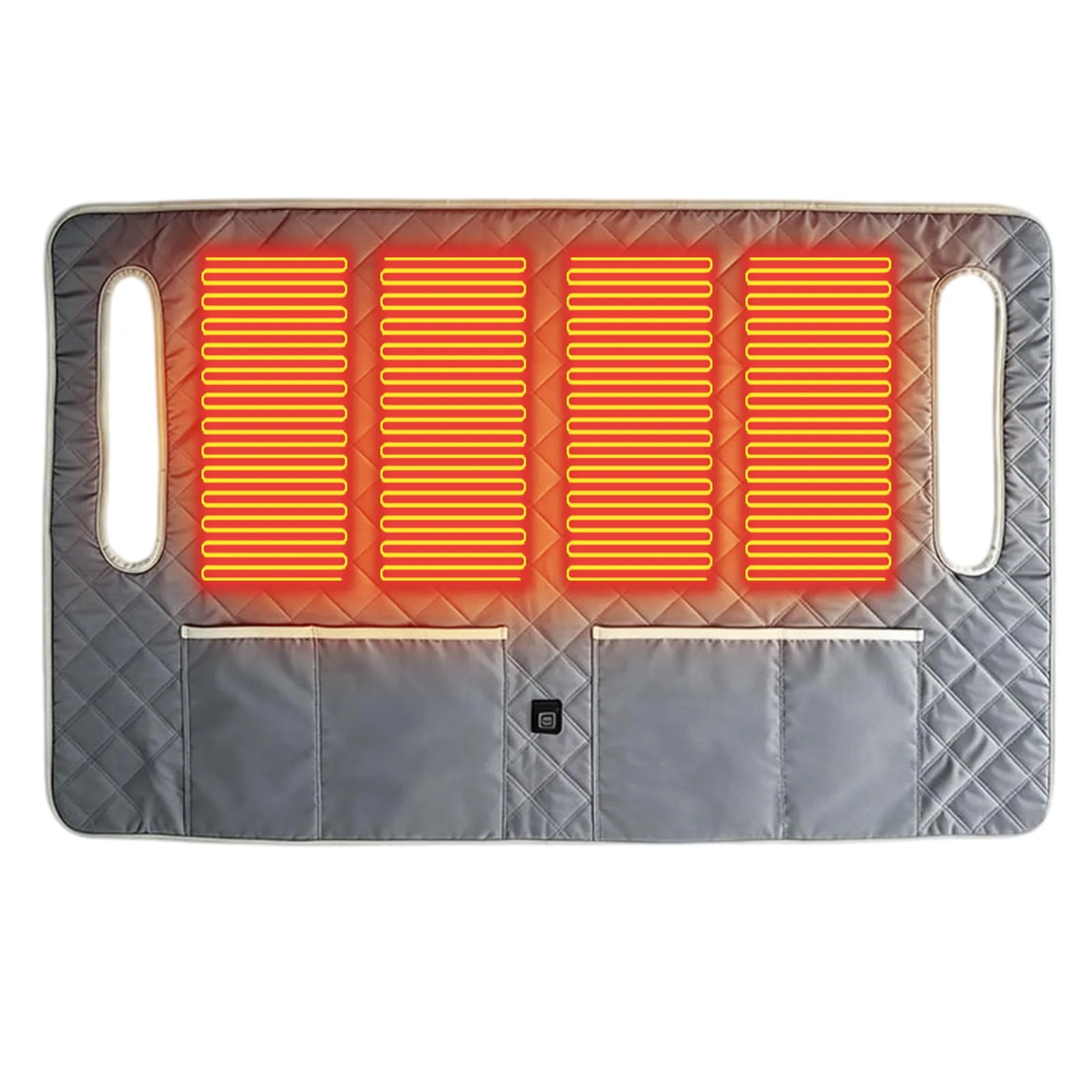 Generic USB 4-Zone Heated Golf Cart Seat Cover — Gray, MPN 1rm9gr5aq1lr6br1pz4