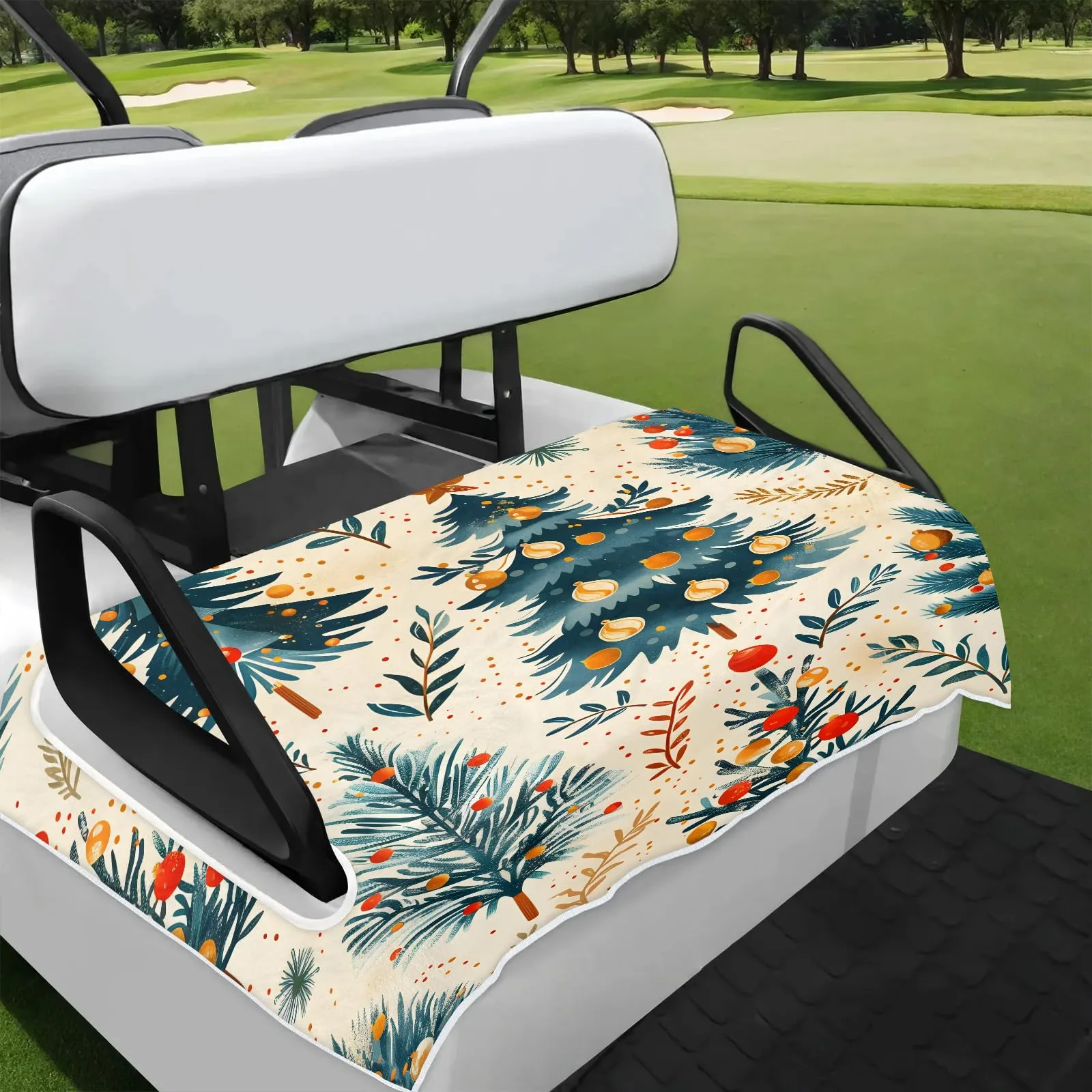 Tiveruda Golf Cart Seat Cover for Double Seats, 51 x 31 in