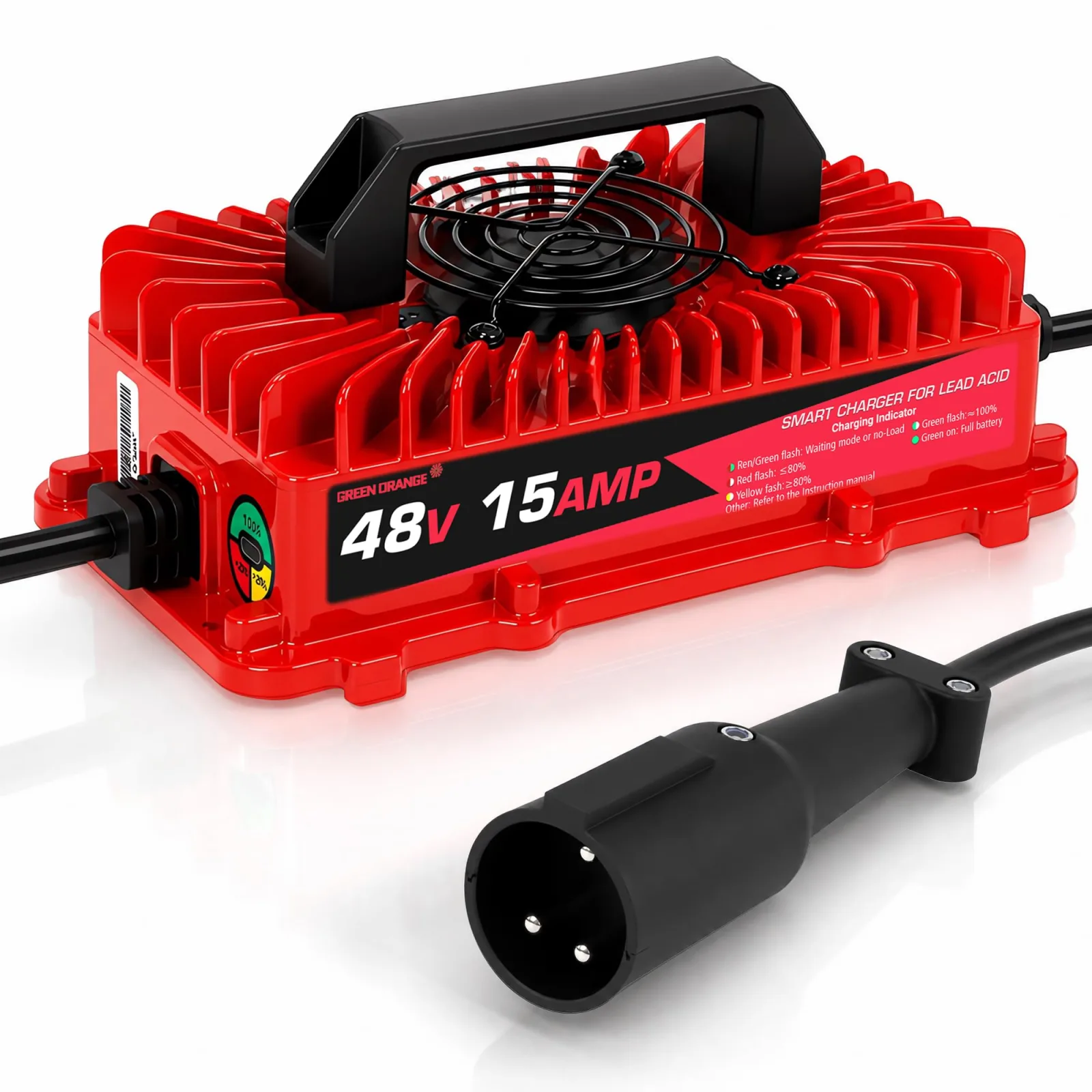 Green orange 48V 15A Charger for Club Car DS and Precedent