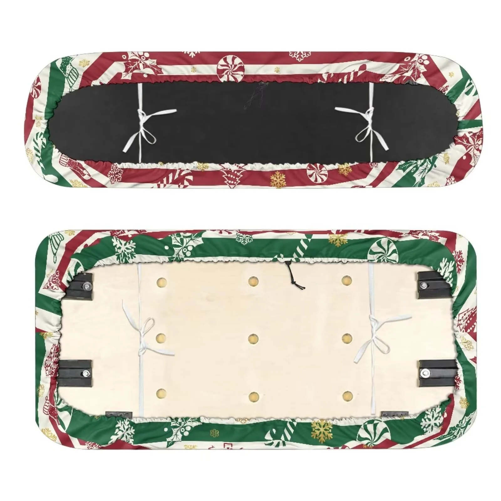 Quidrwyo Christmas Golf Cart Seat Cover Set image 2