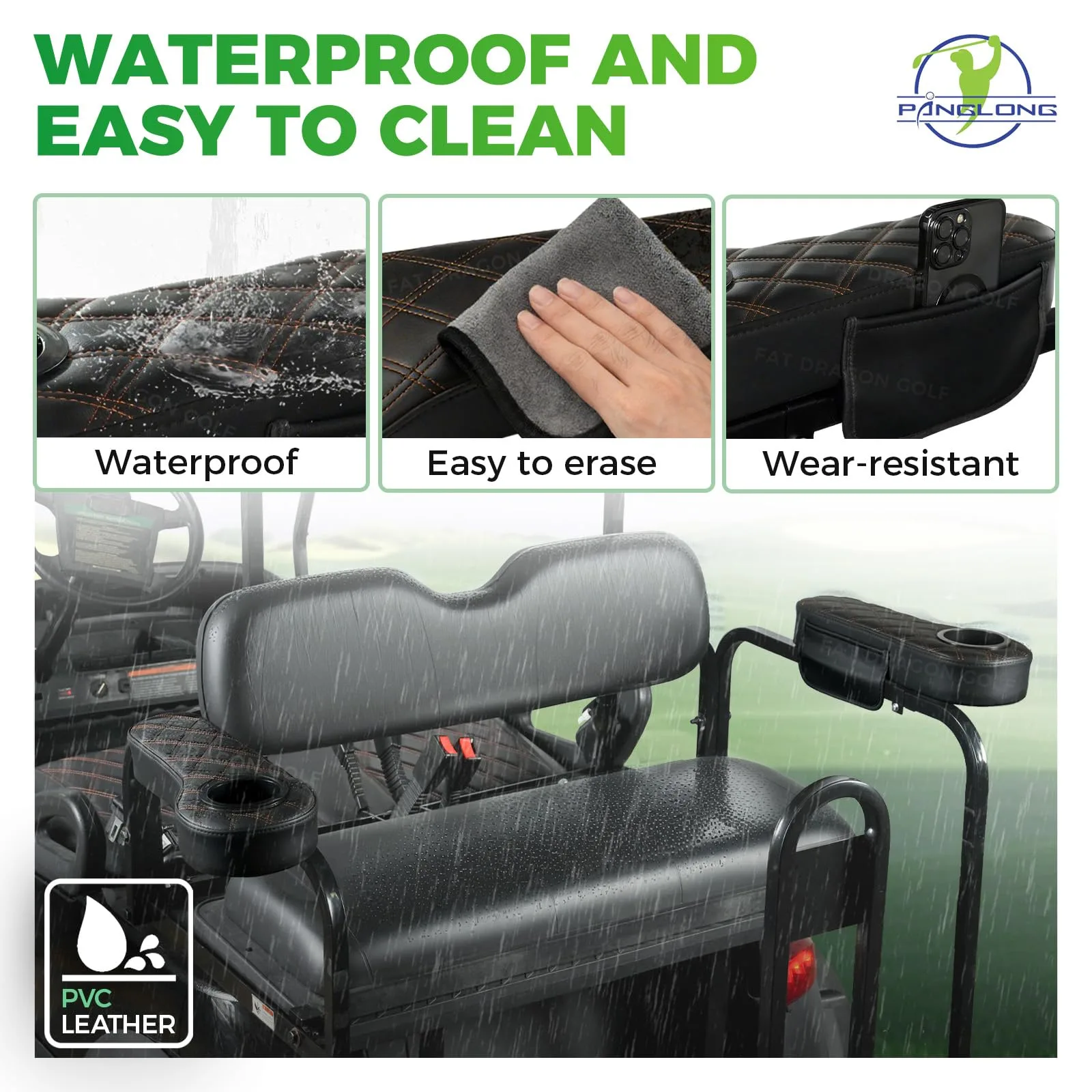 Panglong Golf Cart Rear Seat Armrests FDG-156 image 4