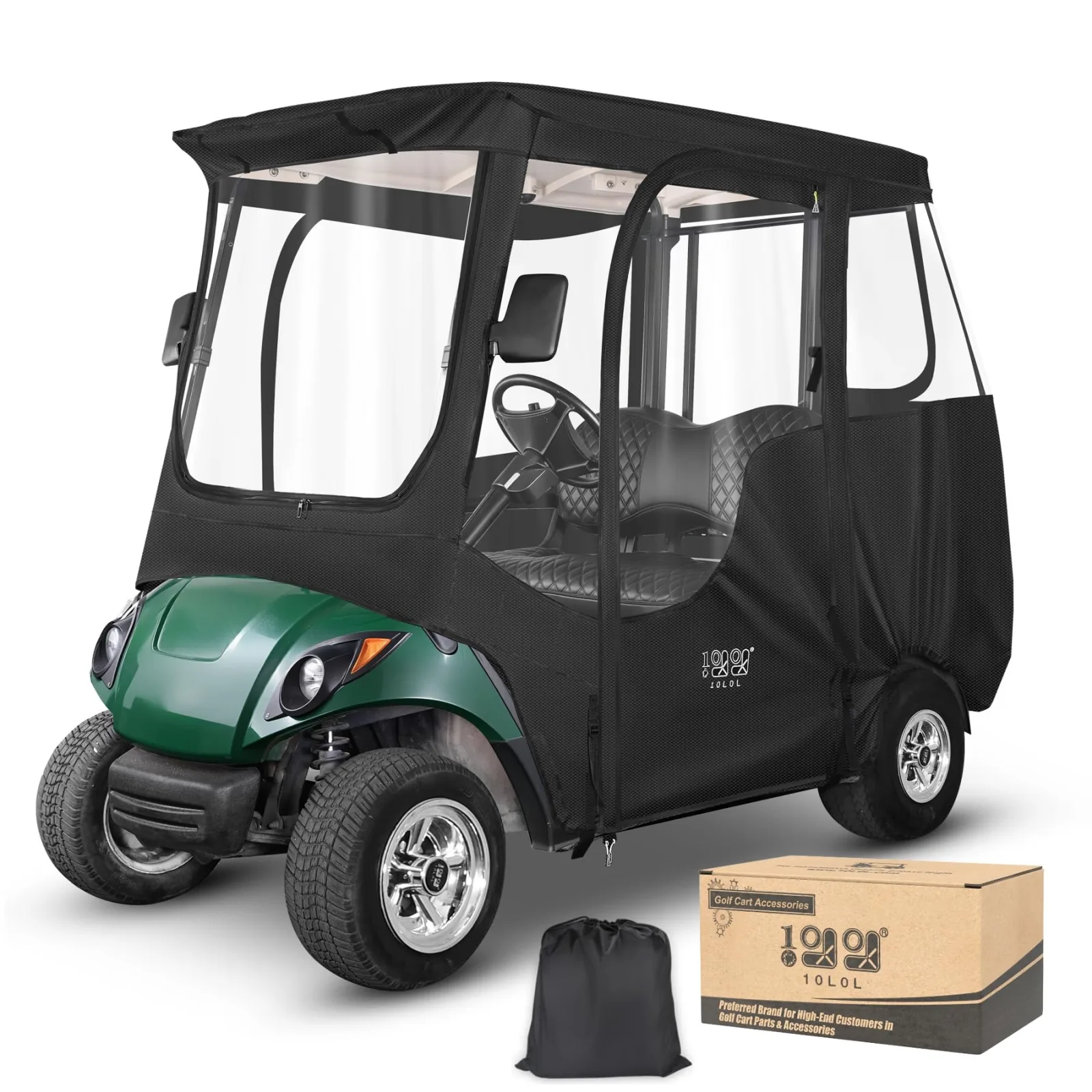 10L0L Yamaha Golf Cart Driving Enclosure, 2 Passenger