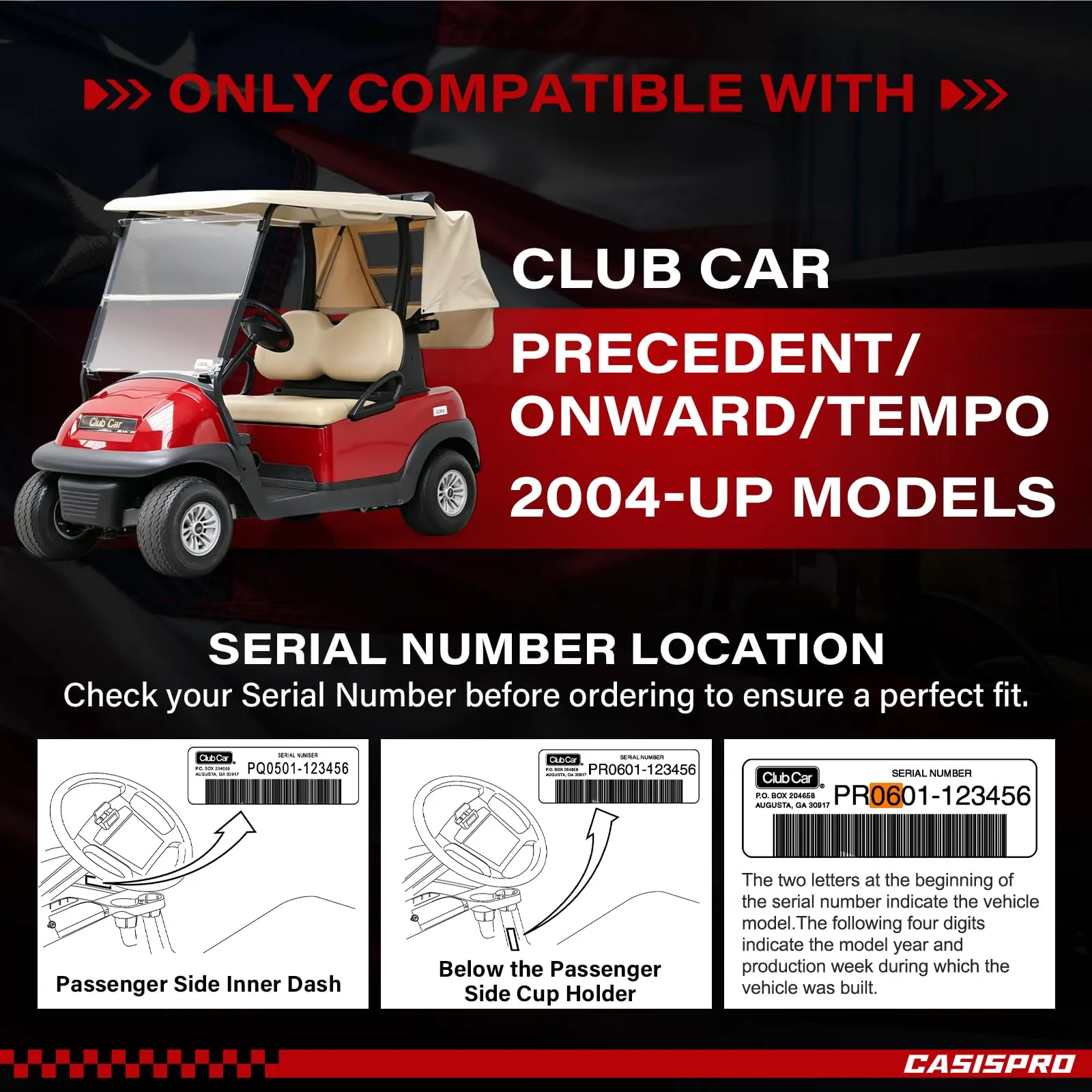 CASISPRO Rear 4-Leaf Spring Kit for Club Car Golf Carts image 4