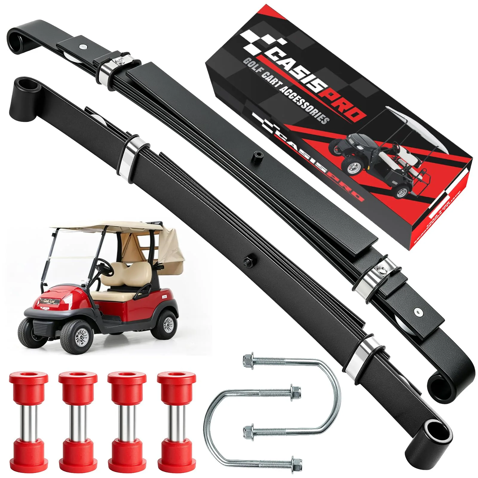 CASISPRO Rear 4-Leaf Spring Kit for Club Car Golf Carts
