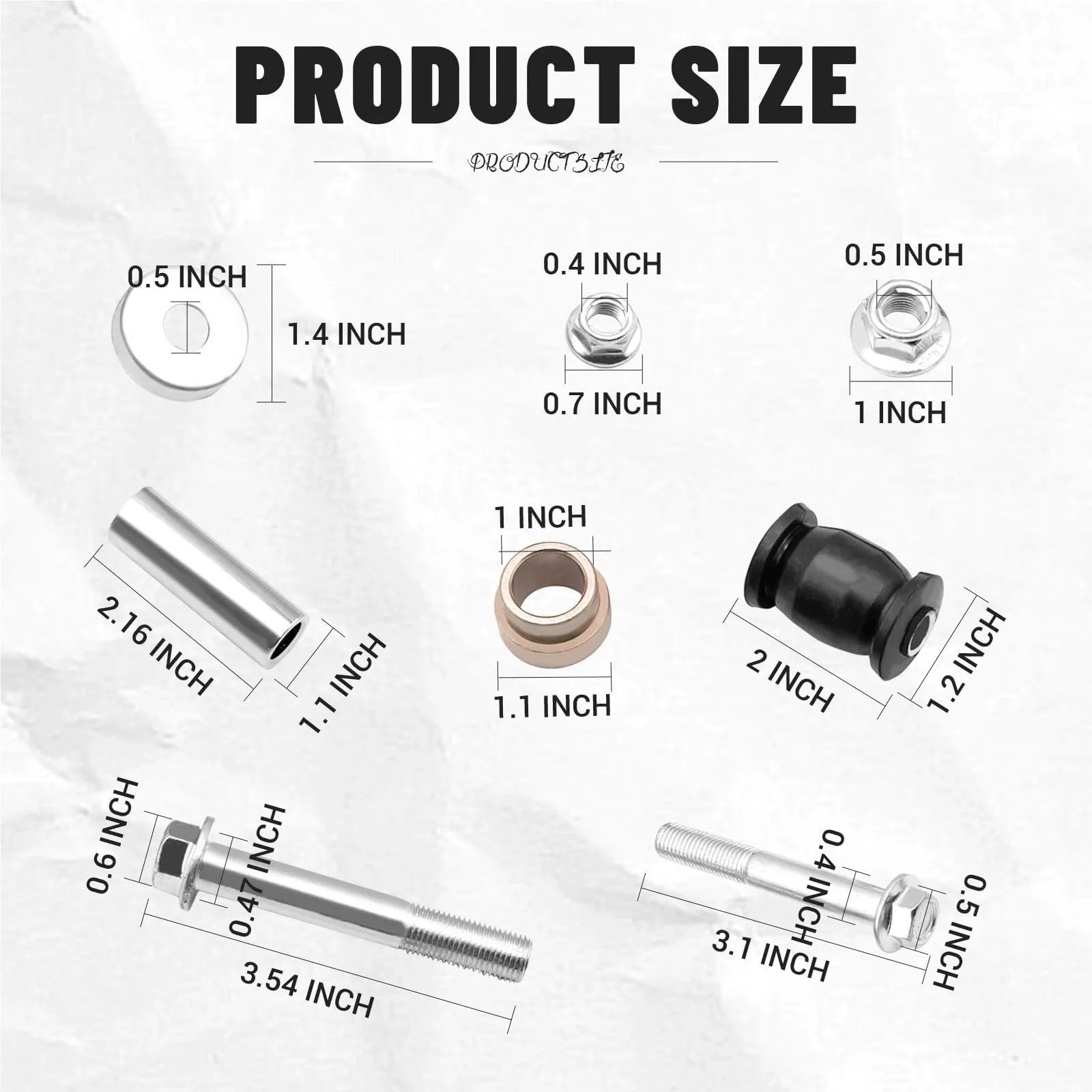 CHMIFTNX Golf Cart Front Lower Arm Bushing Kit for G22 G29 image 3