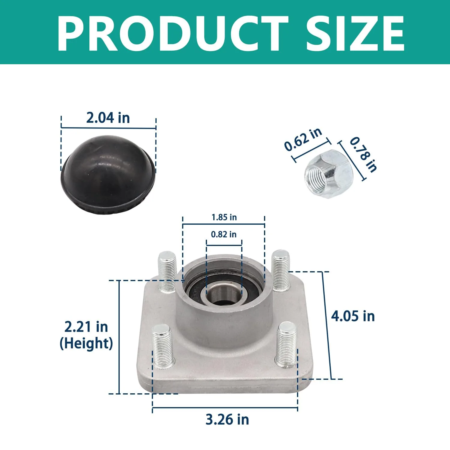 DRIVE UP Front Wheel Hubs for Yamaha G2-G29 Golf Carts image 3