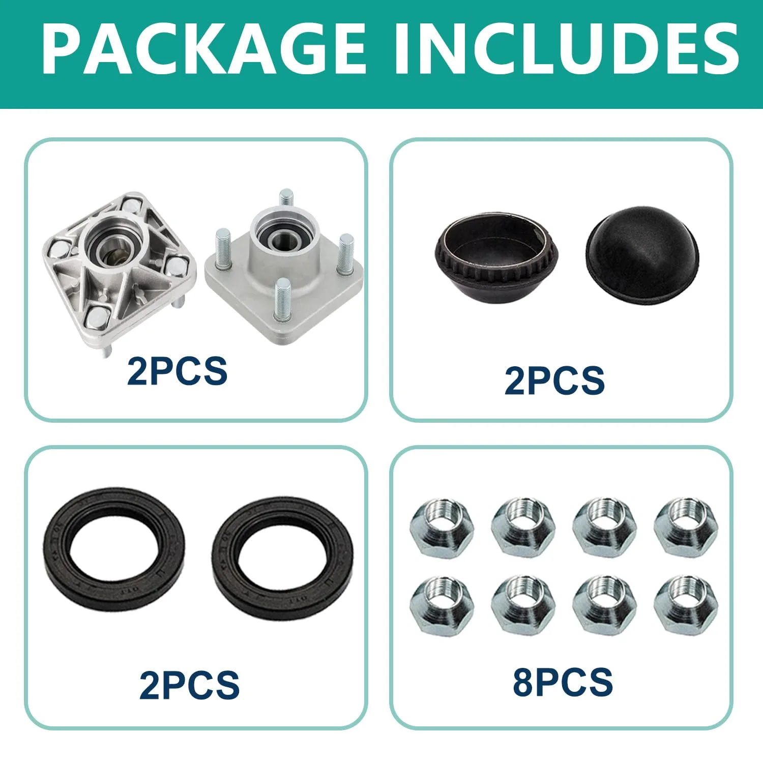 DRIVE UP Front Wheel Hubs for Yamaha G2-G29 Golf Carts image 4