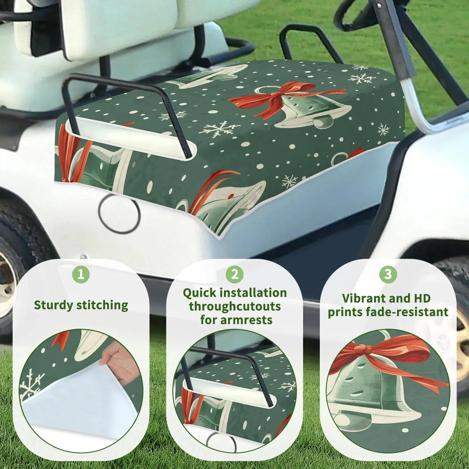 Tiveruda Golf Cart Seat Cover Blanket, 51 x 31 in image 3
