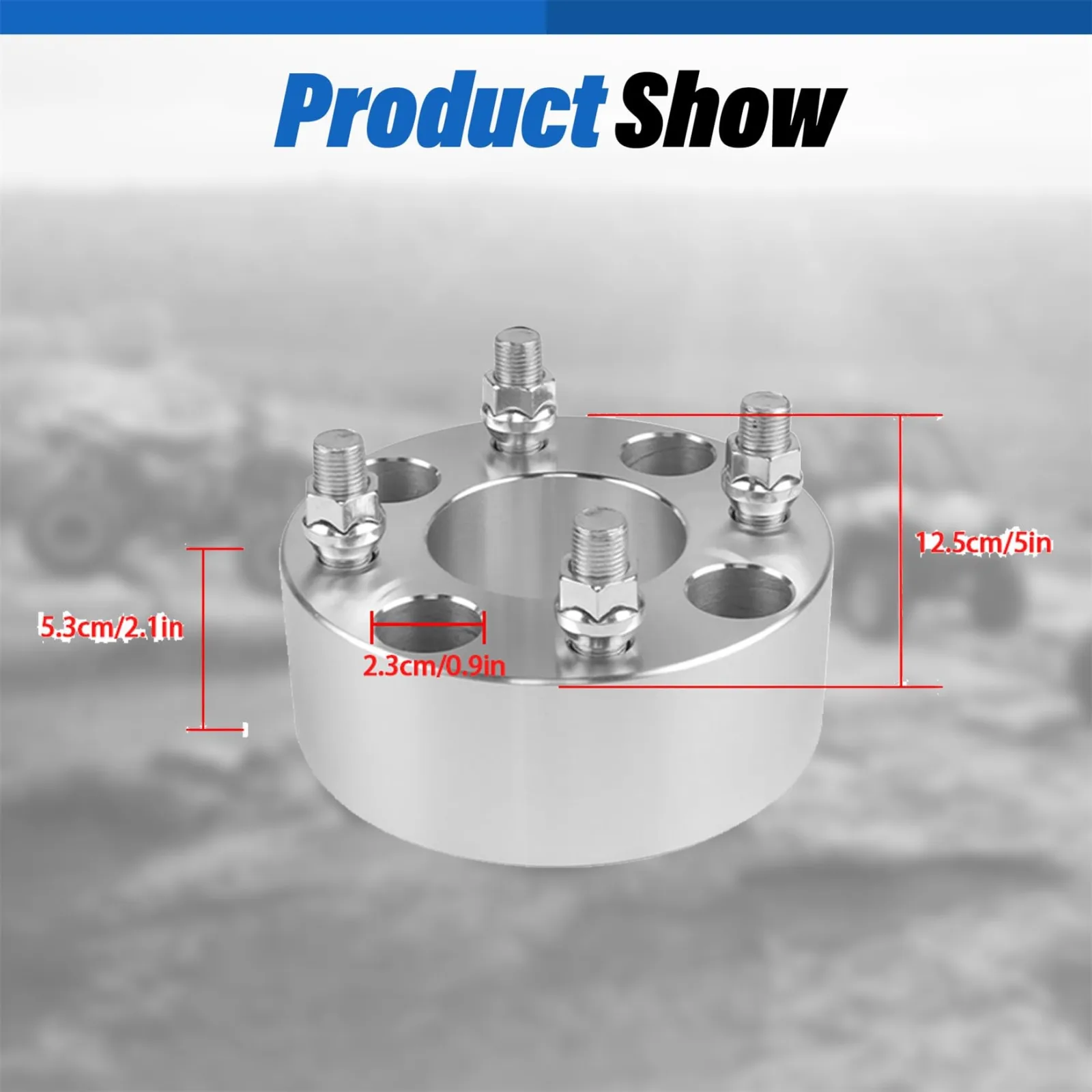 WFLNHB 2-Inch Golf Cart Wheel Spacers 4x101.6mm image 4