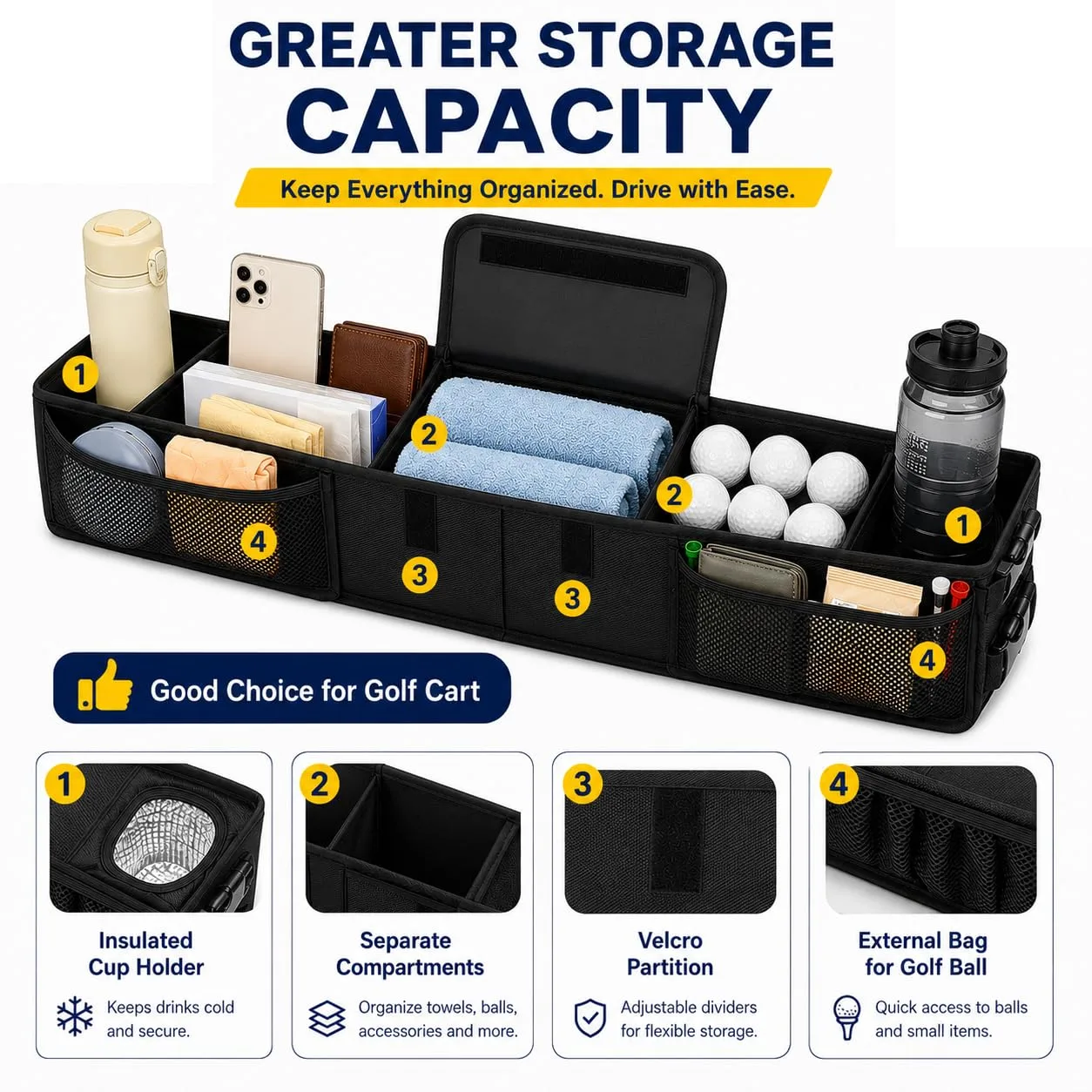 UFDTHCJH Storage Organizer for Columbia ParCar SM4-T 2005 image 2
