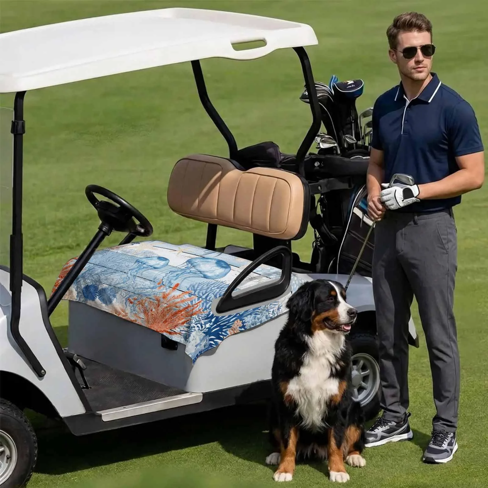 DecorLovee Golf Cart Seat Cover, 51 x 31 Inches image 3