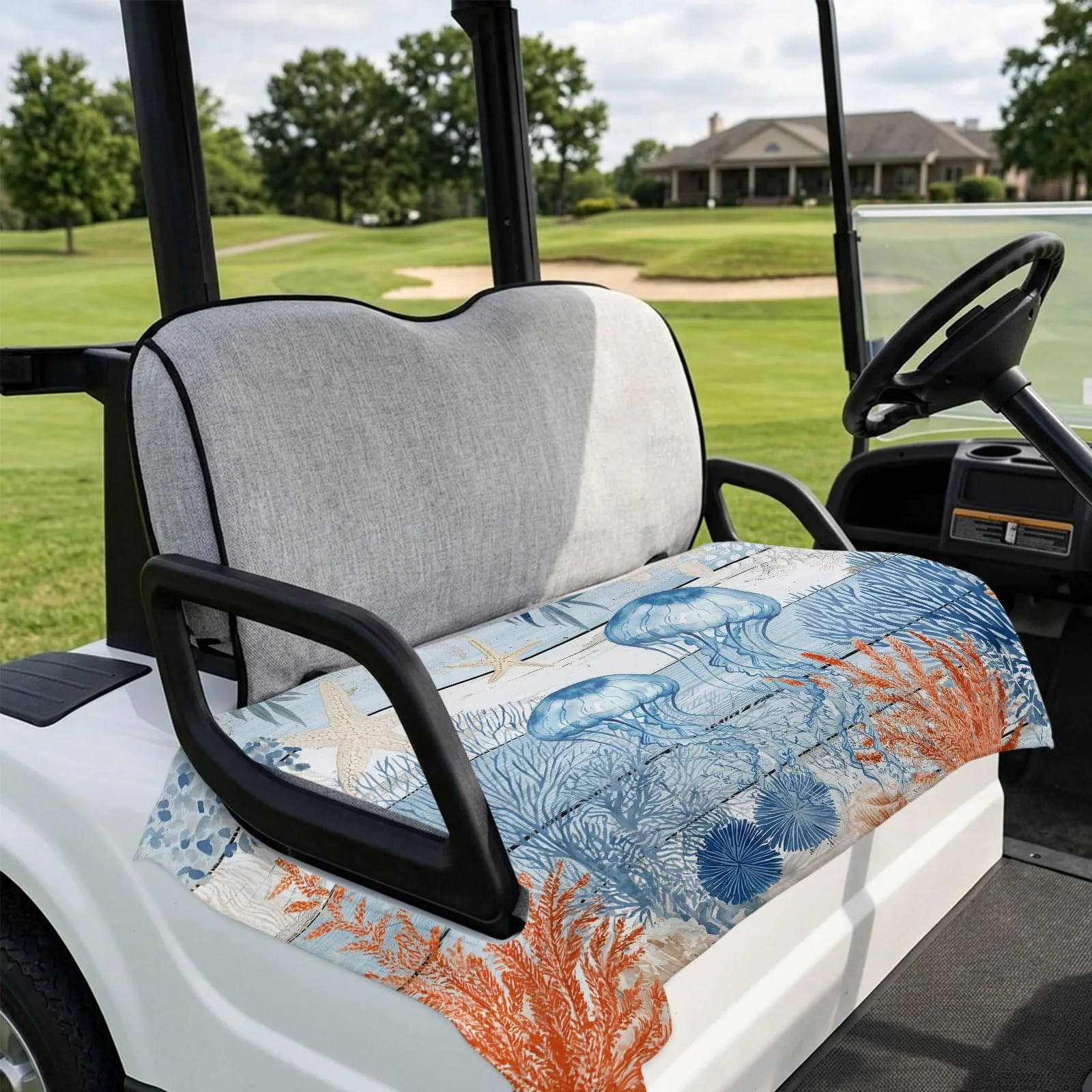 DecorLovee Golf Cart Seat Cover, 51 x 31 Inches image 4